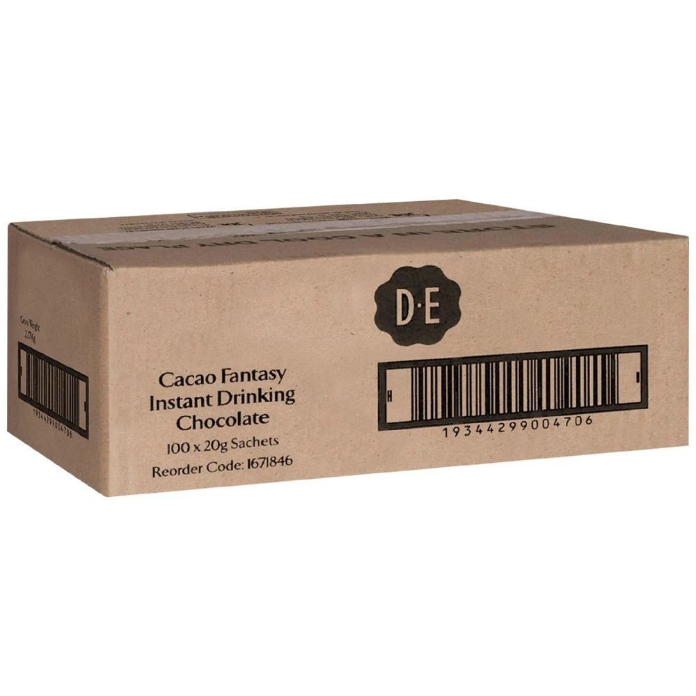 1 Douwe Egberts Cacao Chocolate Sachets 100 Pack, 1 of 1