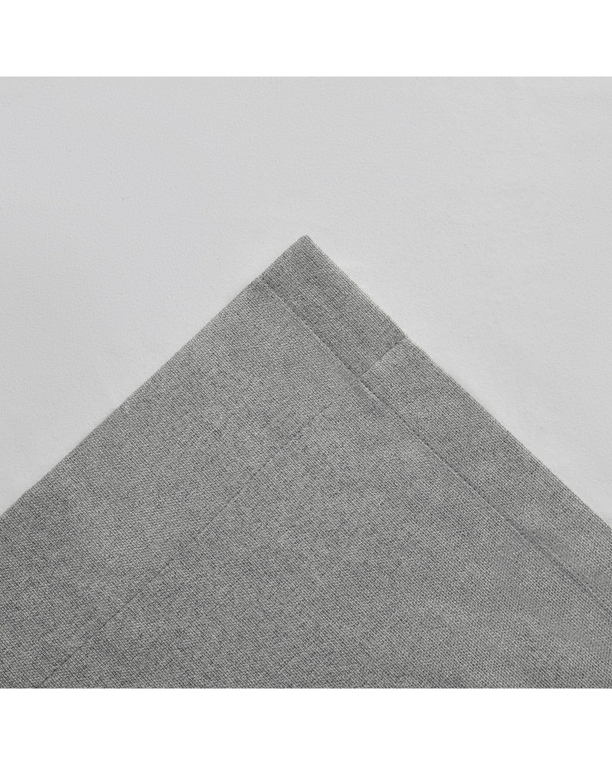 4 Cadence & Co. Bennett Faux Linen Blockout Eyelet Curtain Twin Pack 225x223cm - Steel, 4 of 4