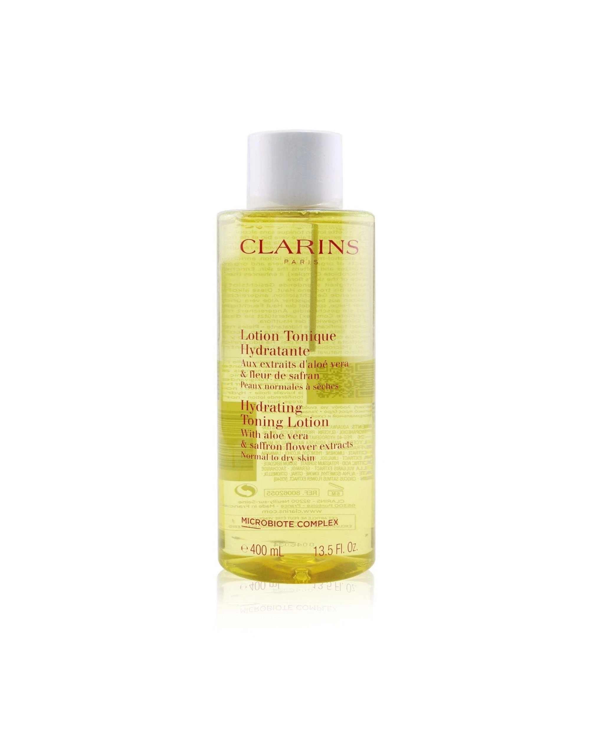 1 Clarins Hydrating Toning Lotion with Aloe Vera & Saffron Flower Extracts - Normal to Dry Skin  400ml/13.5oz, 1 of 4