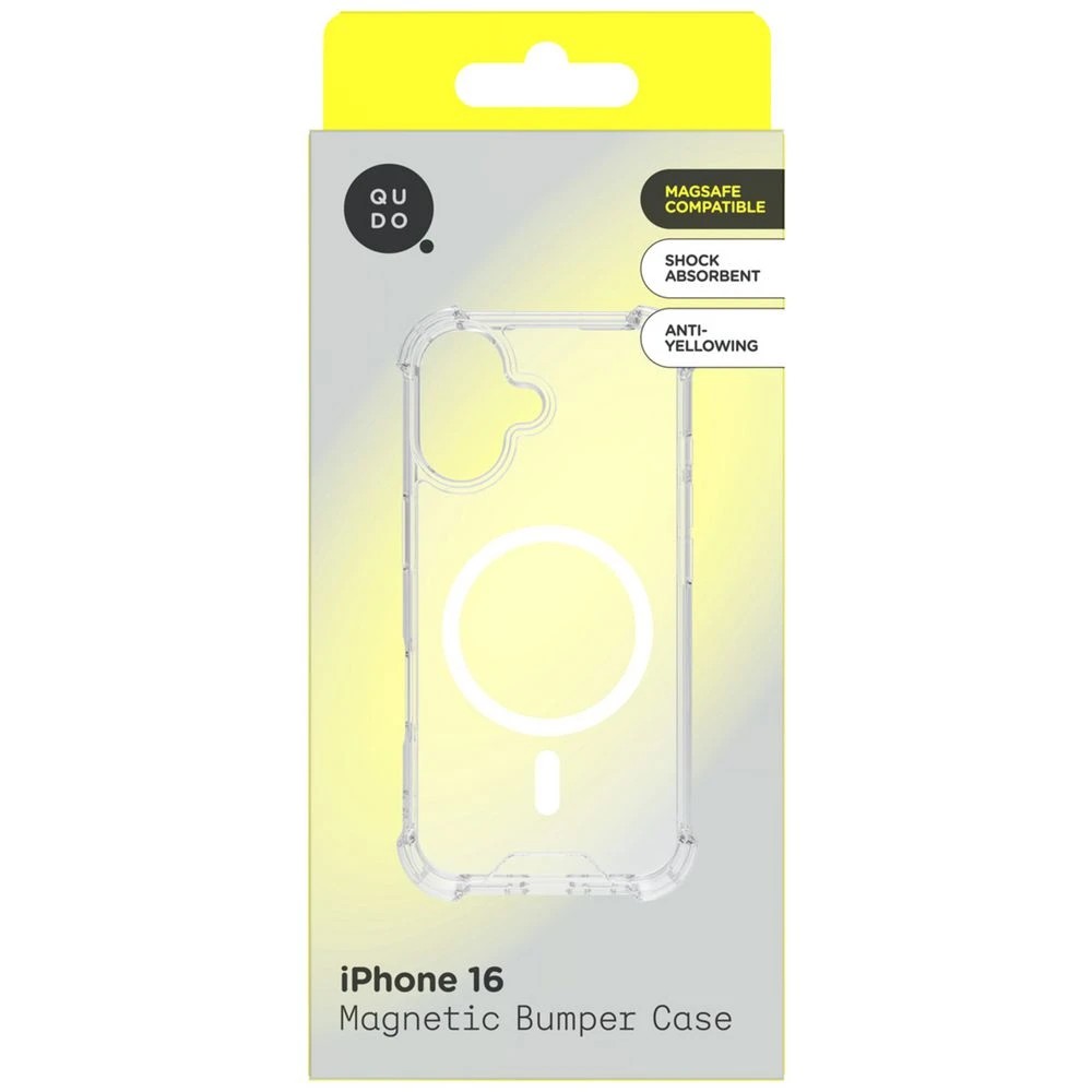 1 Qudo MagSafe Clear Bumper Case iPhone 16, 1 of 3
