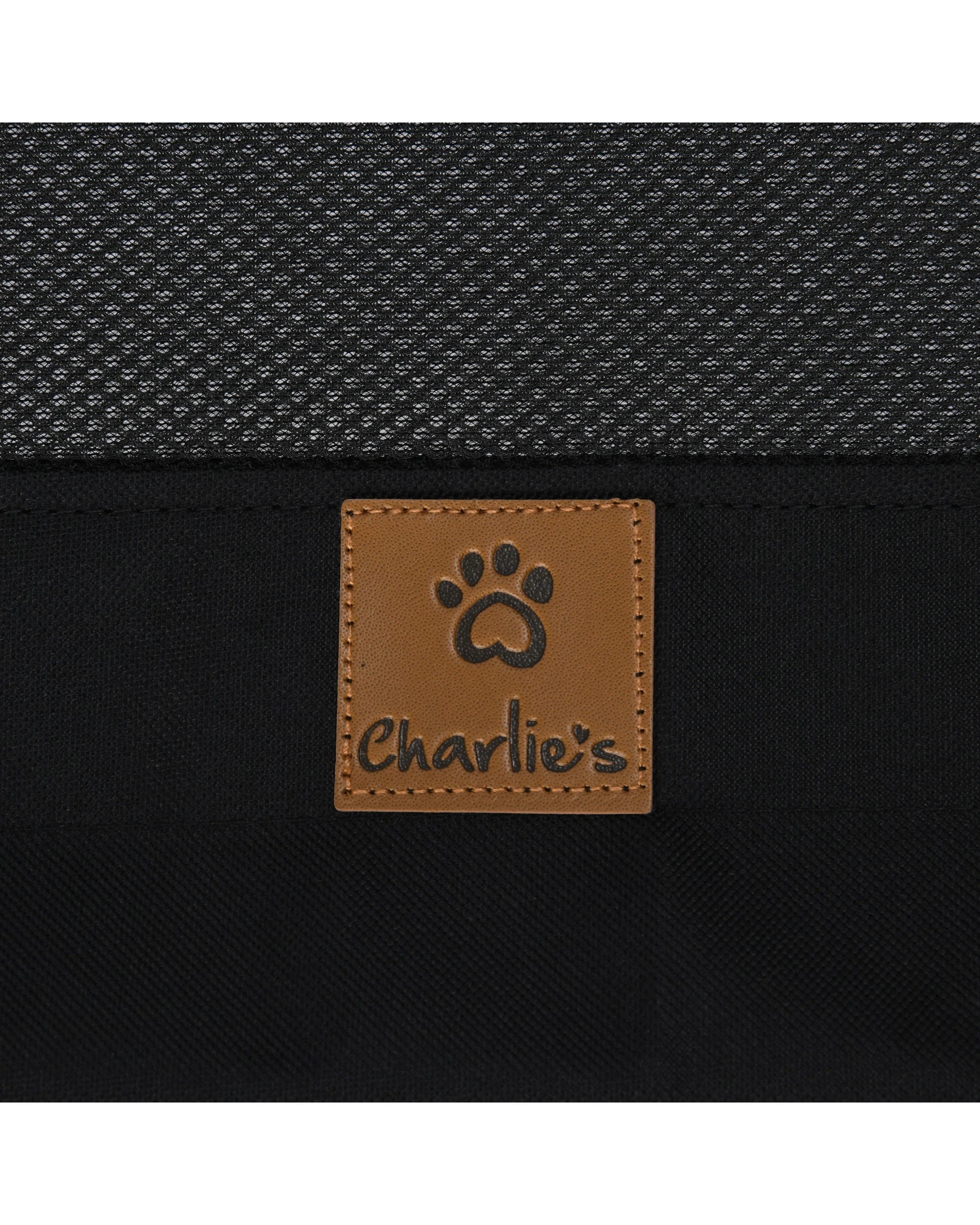 9 Charlie's Elevated Trampoline Bolster Sofa Dog Bed Medium - Black, 9 of 9