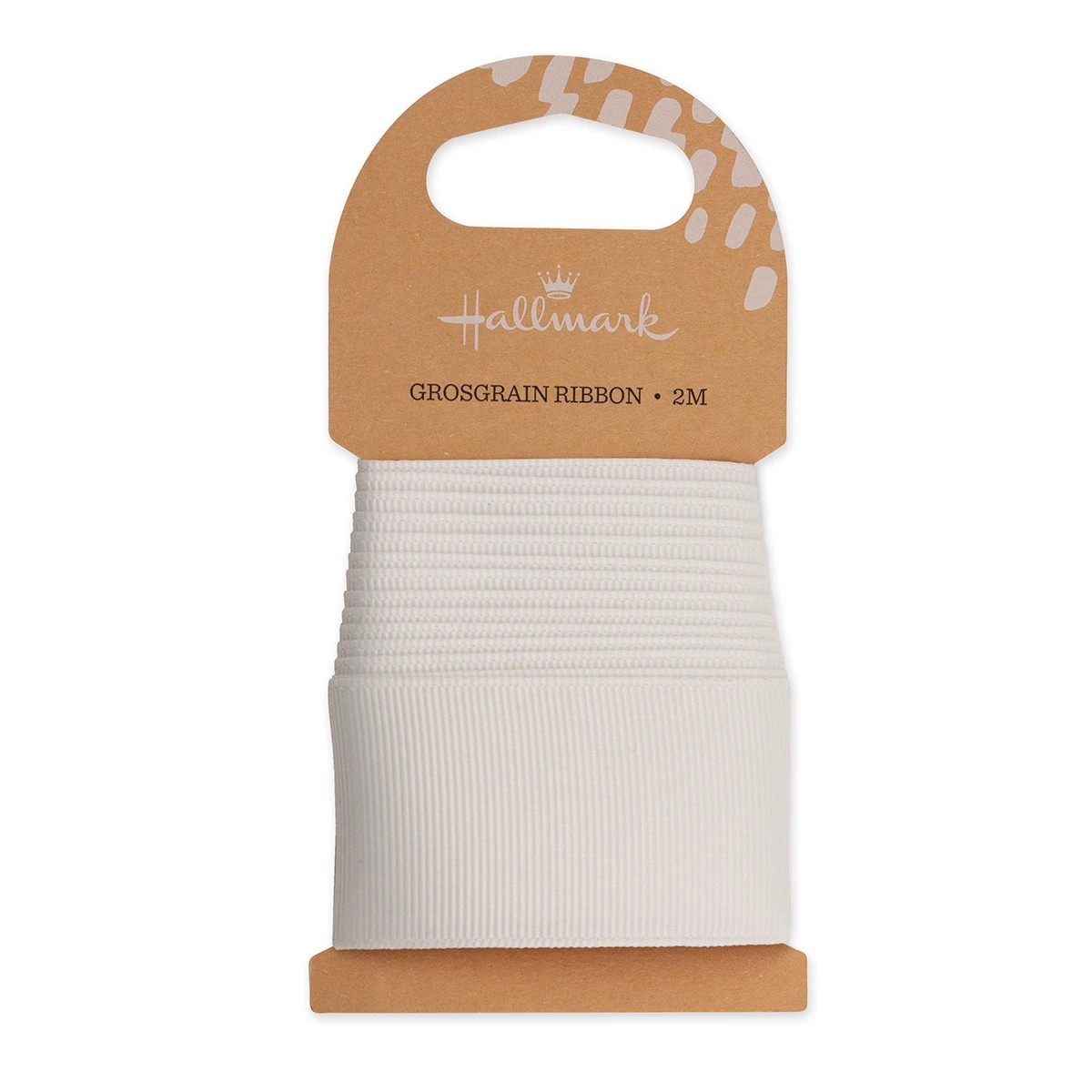 1 2m Hallmark Grosgrain Wide Ribbon - Off White, 1 of 2