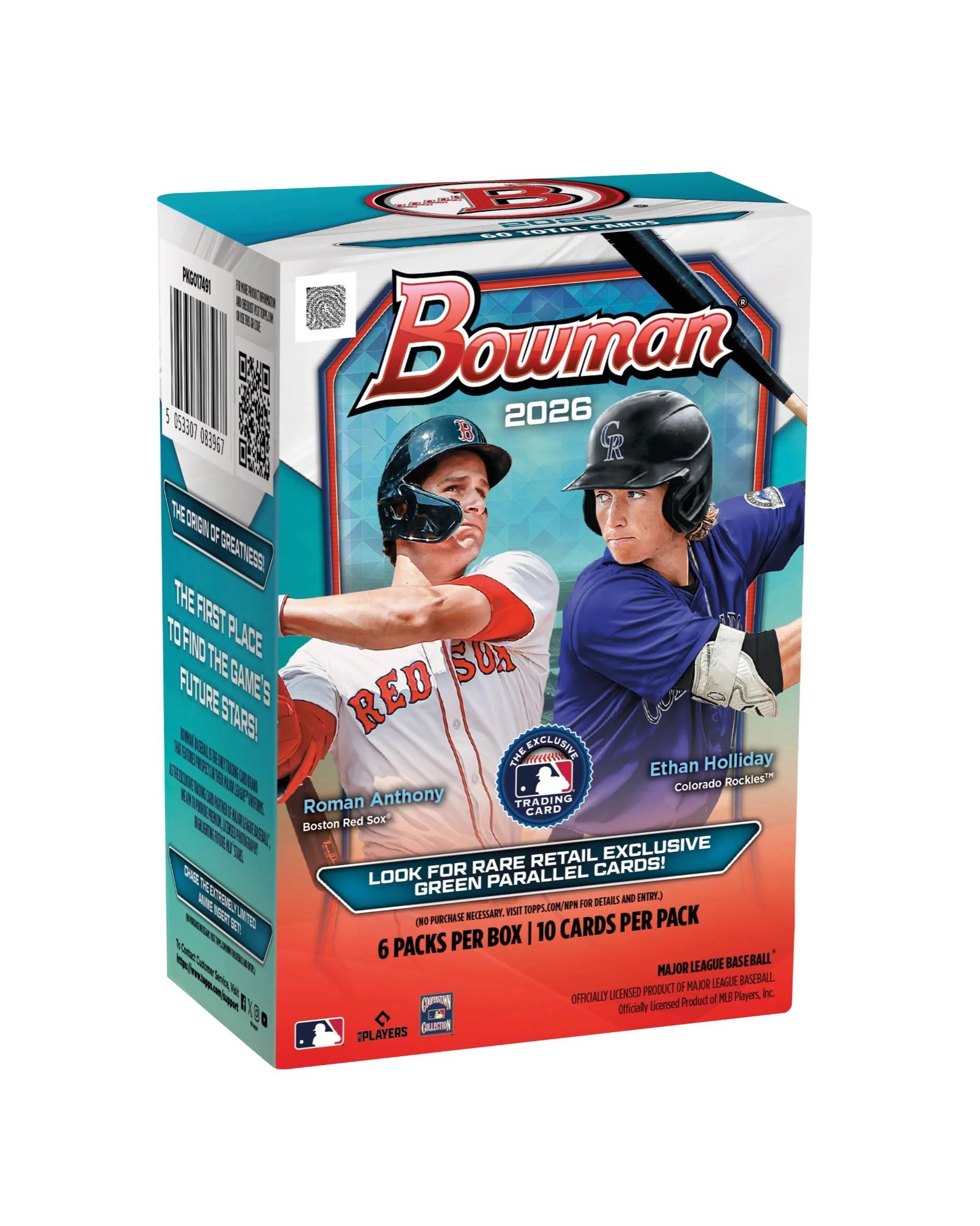 1 Topps Bowman 2026 MLB Baseball Blaster Box, 1 of 10