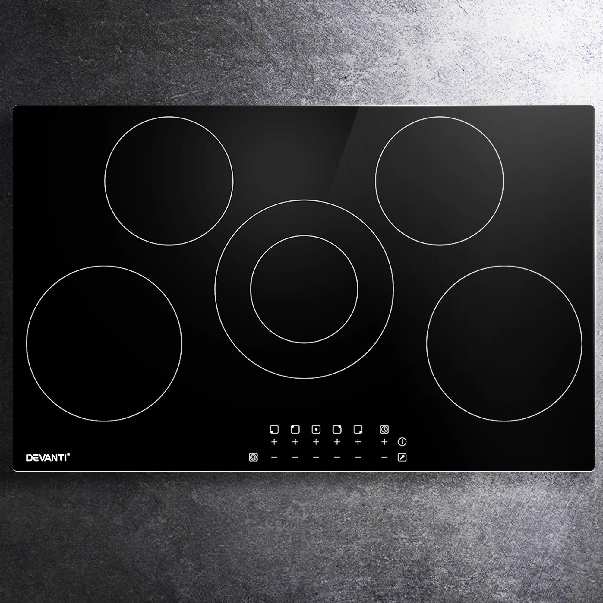 1 Devanti Electric Ceramic Cooktop - Black, 1 of 10