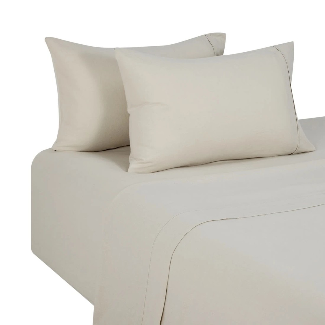 5 Cotton Linen Sheet Set - King Bed, Natural, 5 of 7