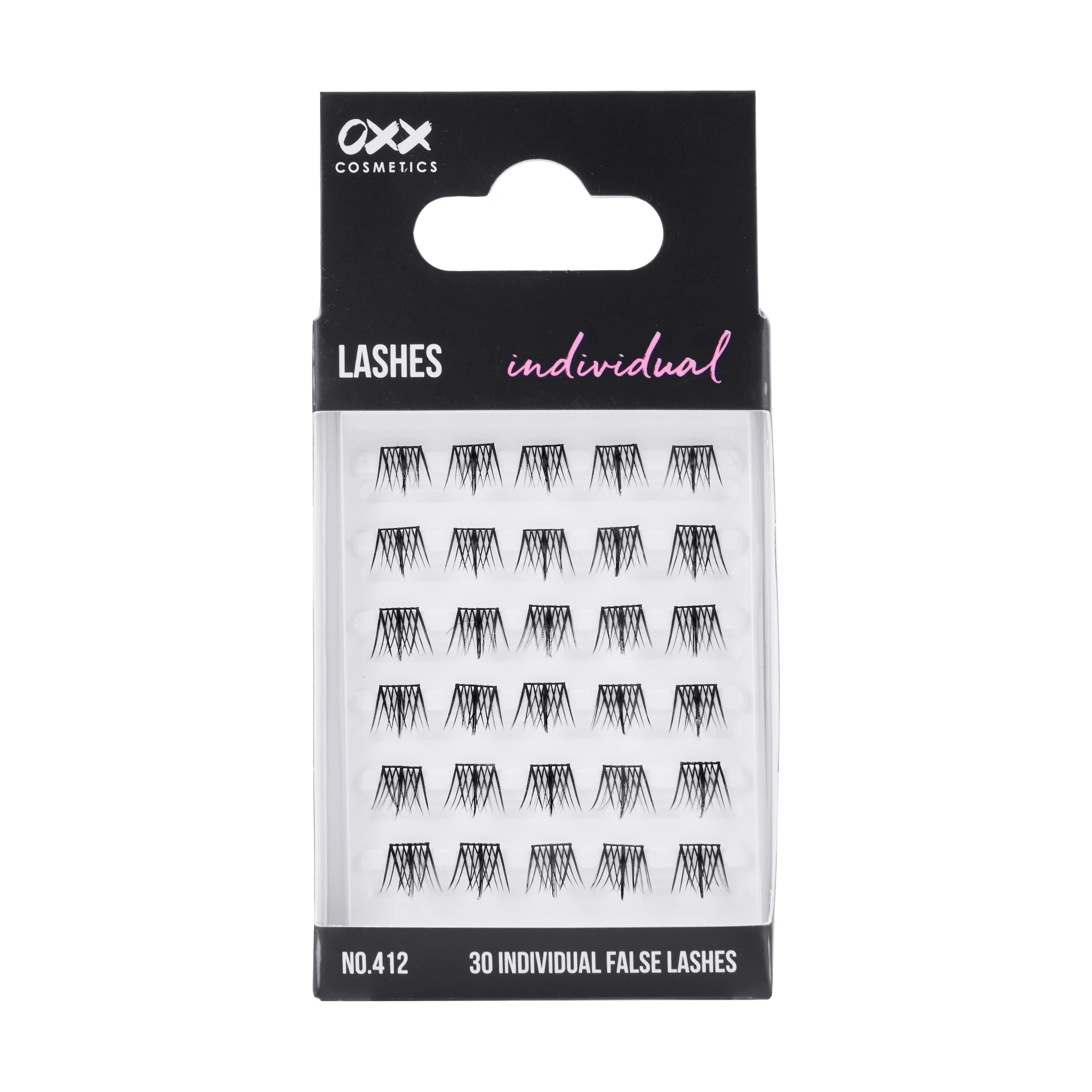 1 OXX Cosmetics 30 Pack Individual False Lashes - No. 412, 1 of 5