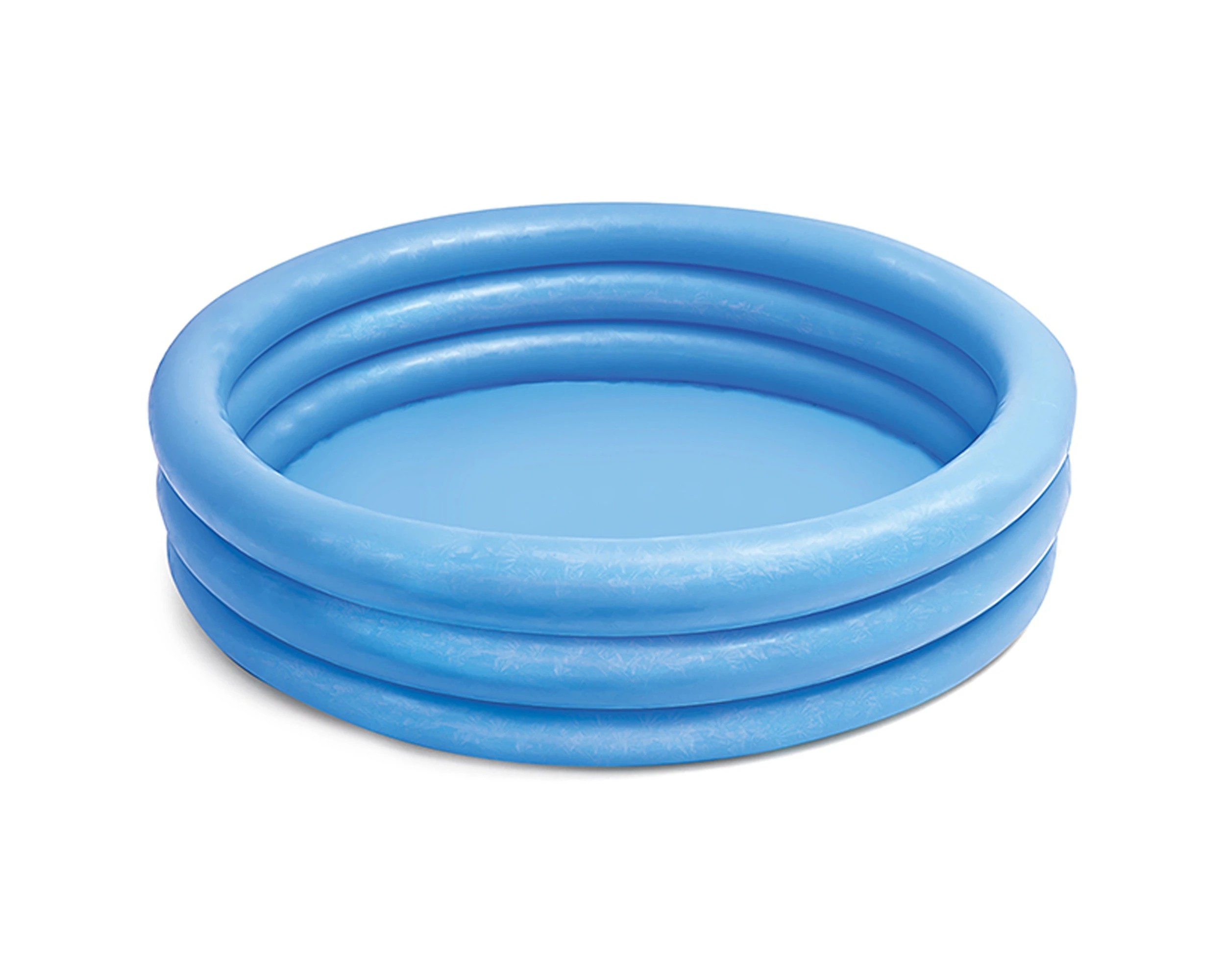 1 INTEX Crystal 114x25cm Inflatable Swimming Pool Kids Portable Outdoor - - Blue, 1 of 3