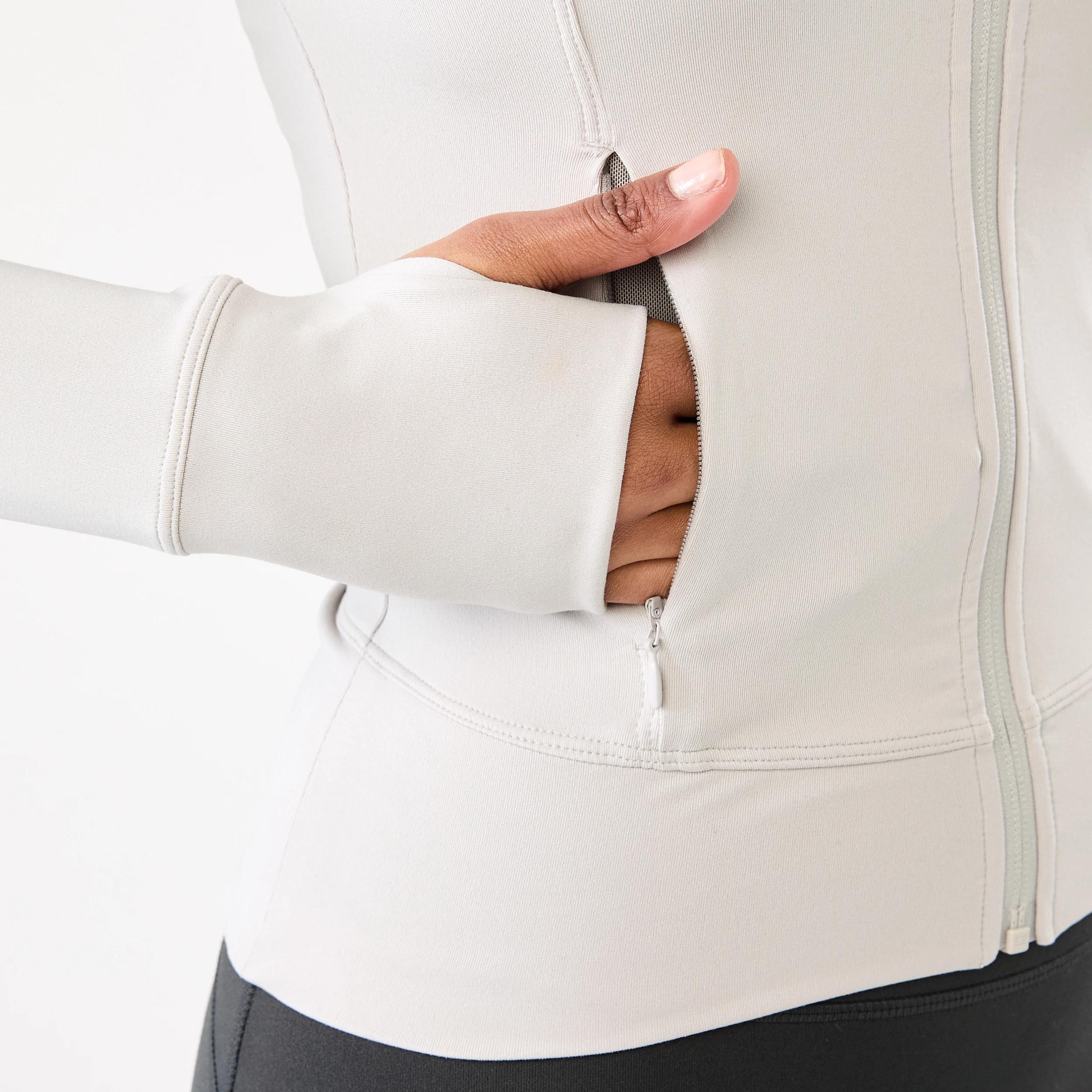 8 Active Womens Long Sleeve Ultrasoft Jacket PEAK GREY, 8 of 8