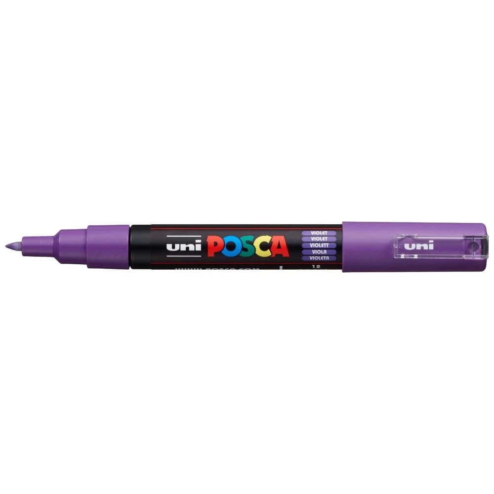 1 POSCA PC 1M Paint Marker Violet, 1 of 6