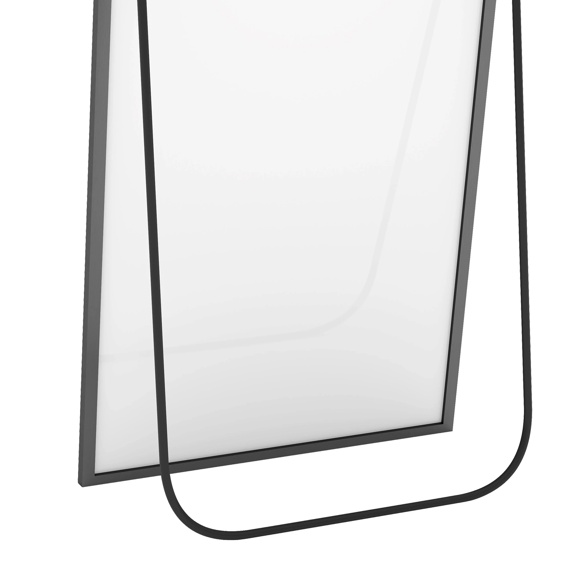 5 Yezi 165cm Full Length Free Standing Floor Mirror Arched Black Frame, 5 of 9