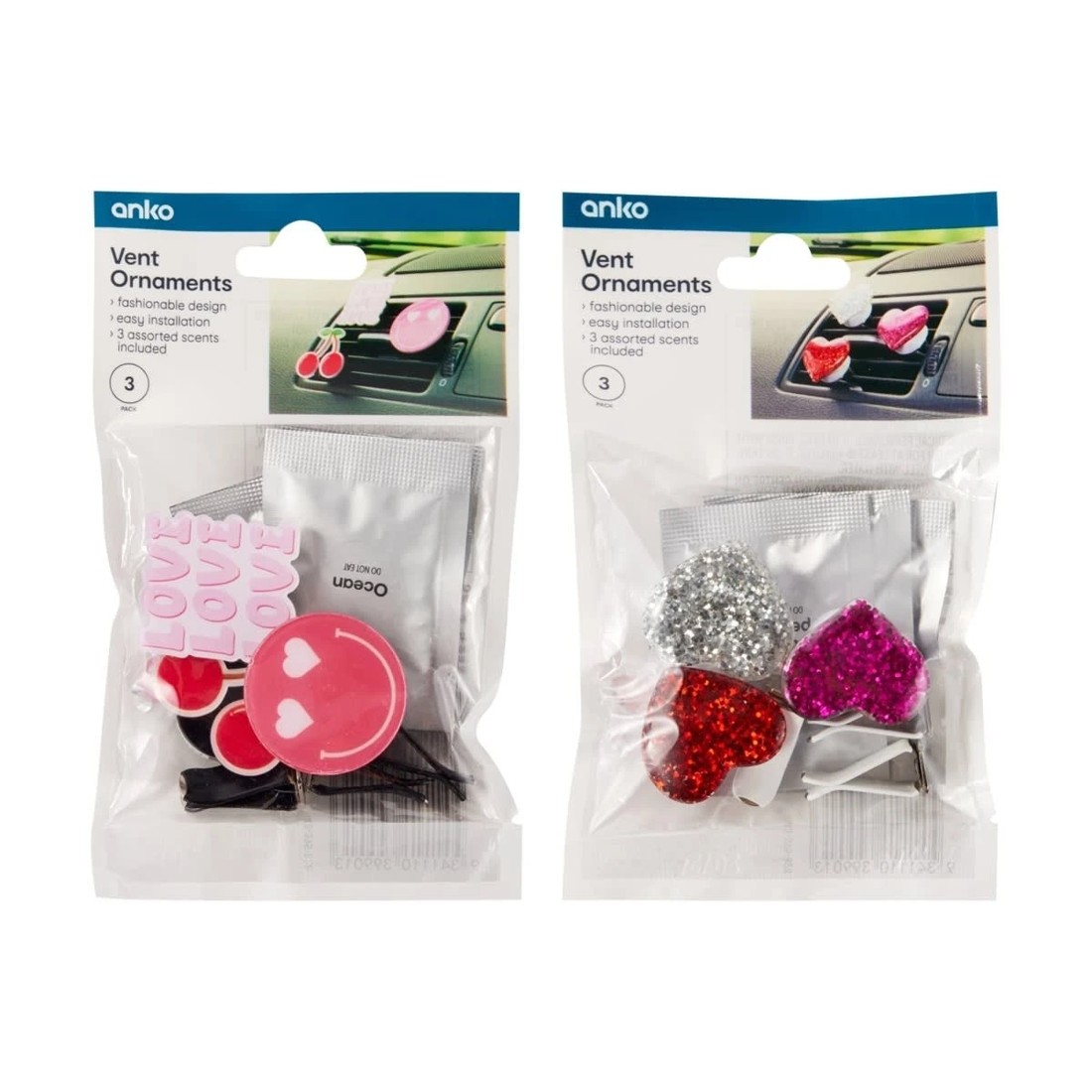 10 3 Pack Scented Vent Ornaments - Assorted, 10 of 10