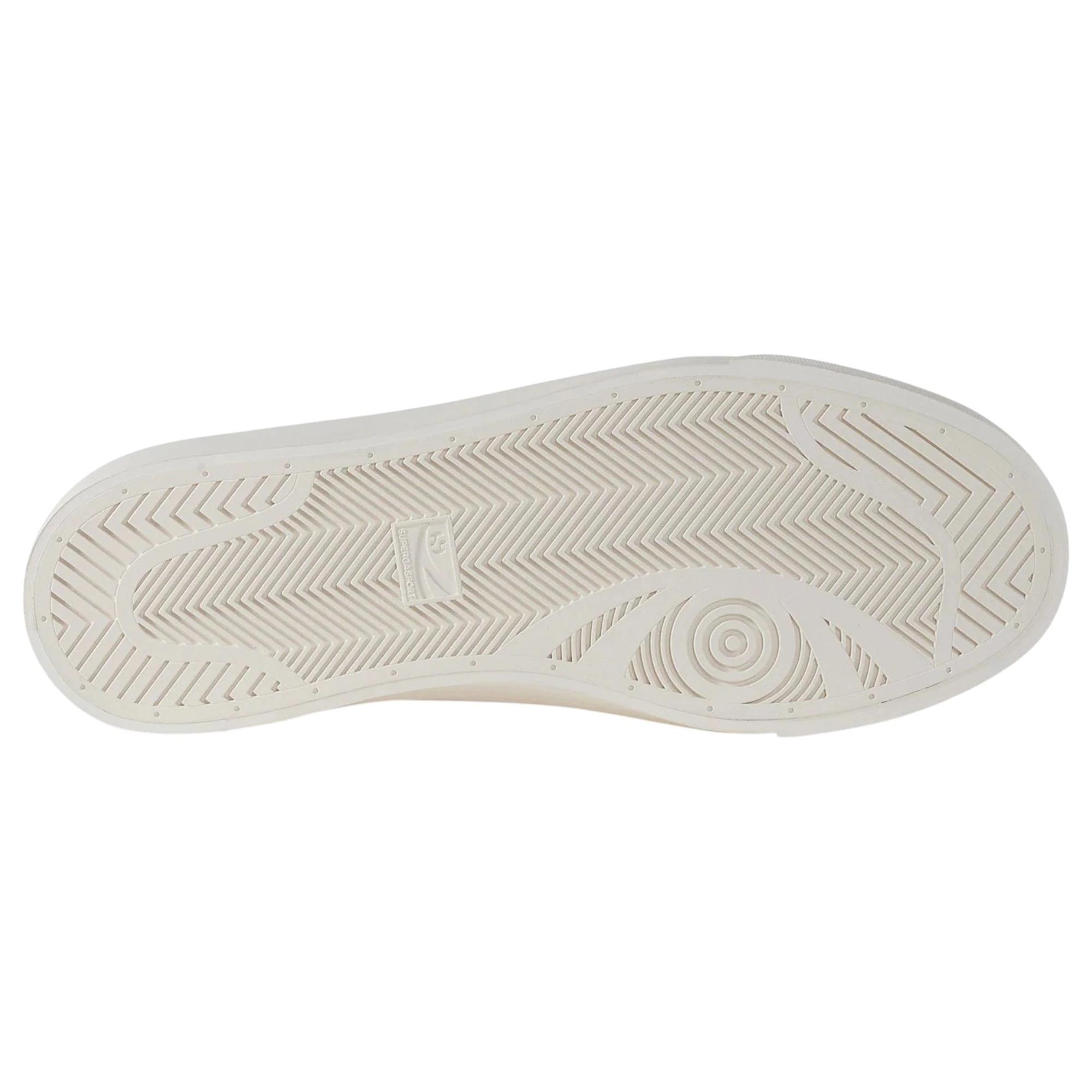 5 Superga Unisex 3843 Court White/ Black Multi Casual Shoes WHITE/BLACK, 5 of 5