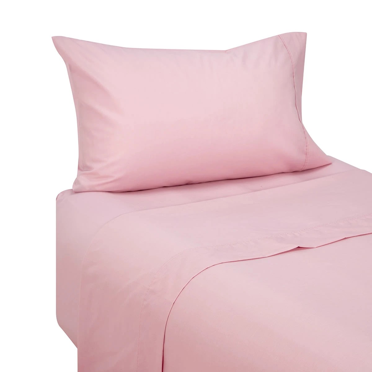 7 180 Thread Count Sheet Set - Single Bed, Pink, 7 of 9