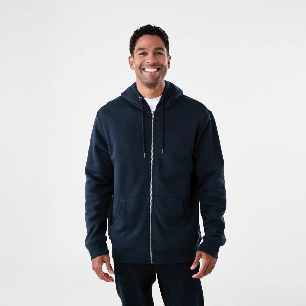2 Comfort Zip Through Hoodie Nvy Sphire, 2 of 7