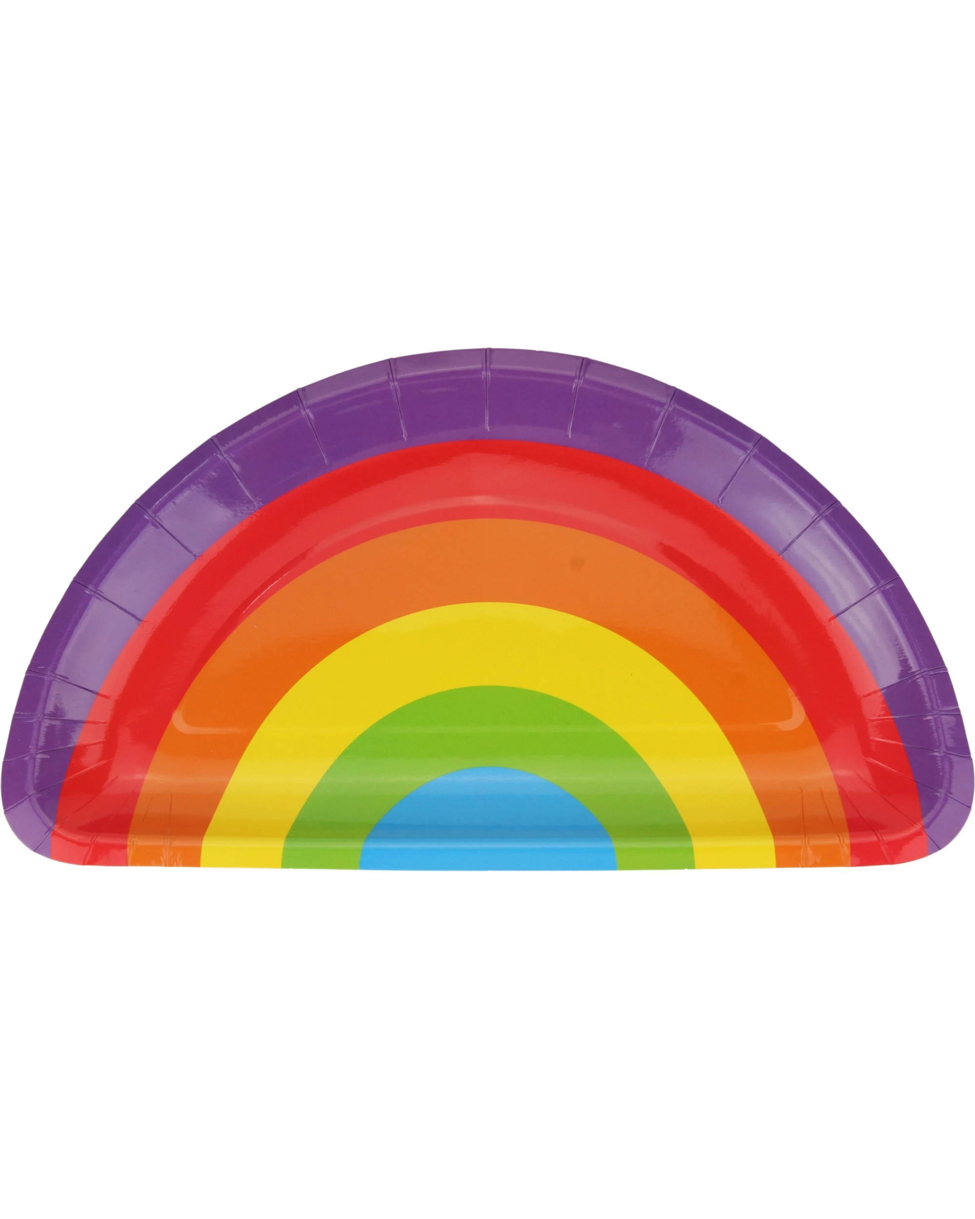 1 Partyrama Rainbow Party Small Paper Plates Pack of 8 - Multi, 1 of 1