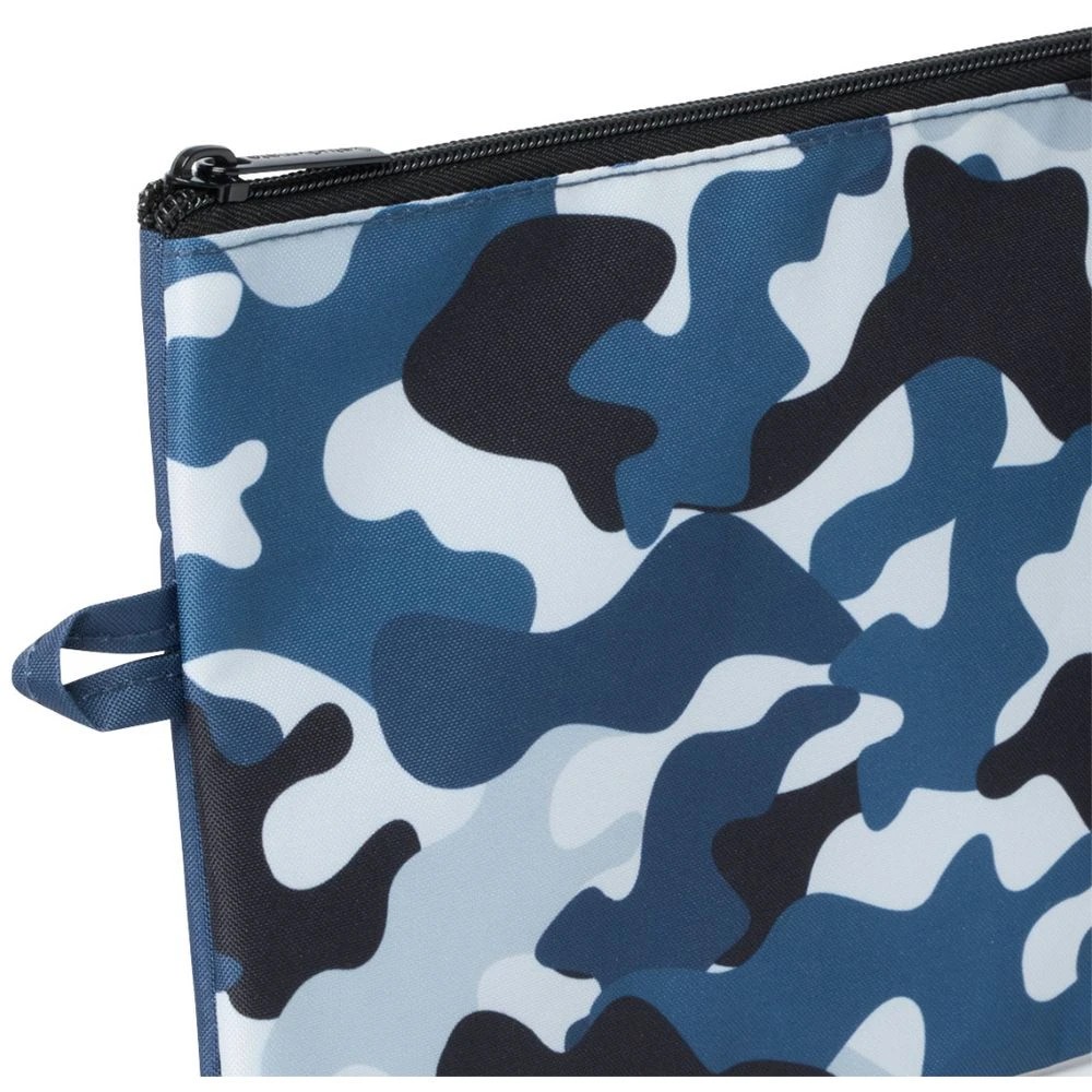 3 Studymate Medium Single Zip Pencil Case Camo Grey, 3 of 3