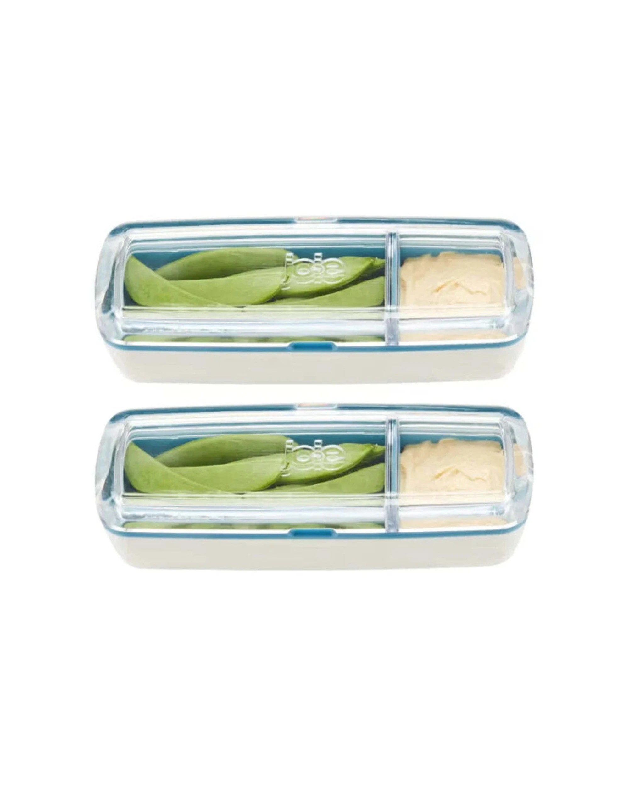 2 Joie 2pc Snack Dip Lunch Box Leakproof Snap On Lid 255ml - Blue, 2 of 2