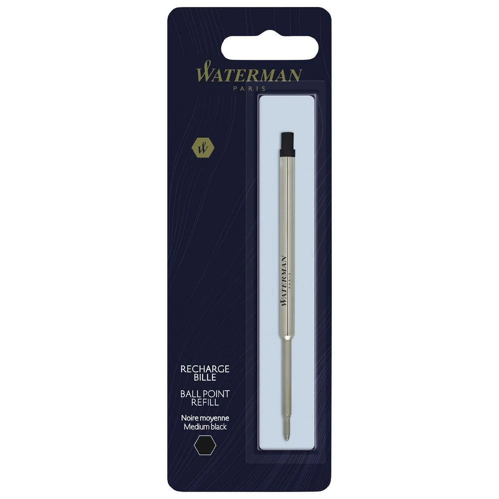 3 Waterman Ballpoint Pen Medium Refill Black, 3 of 8
