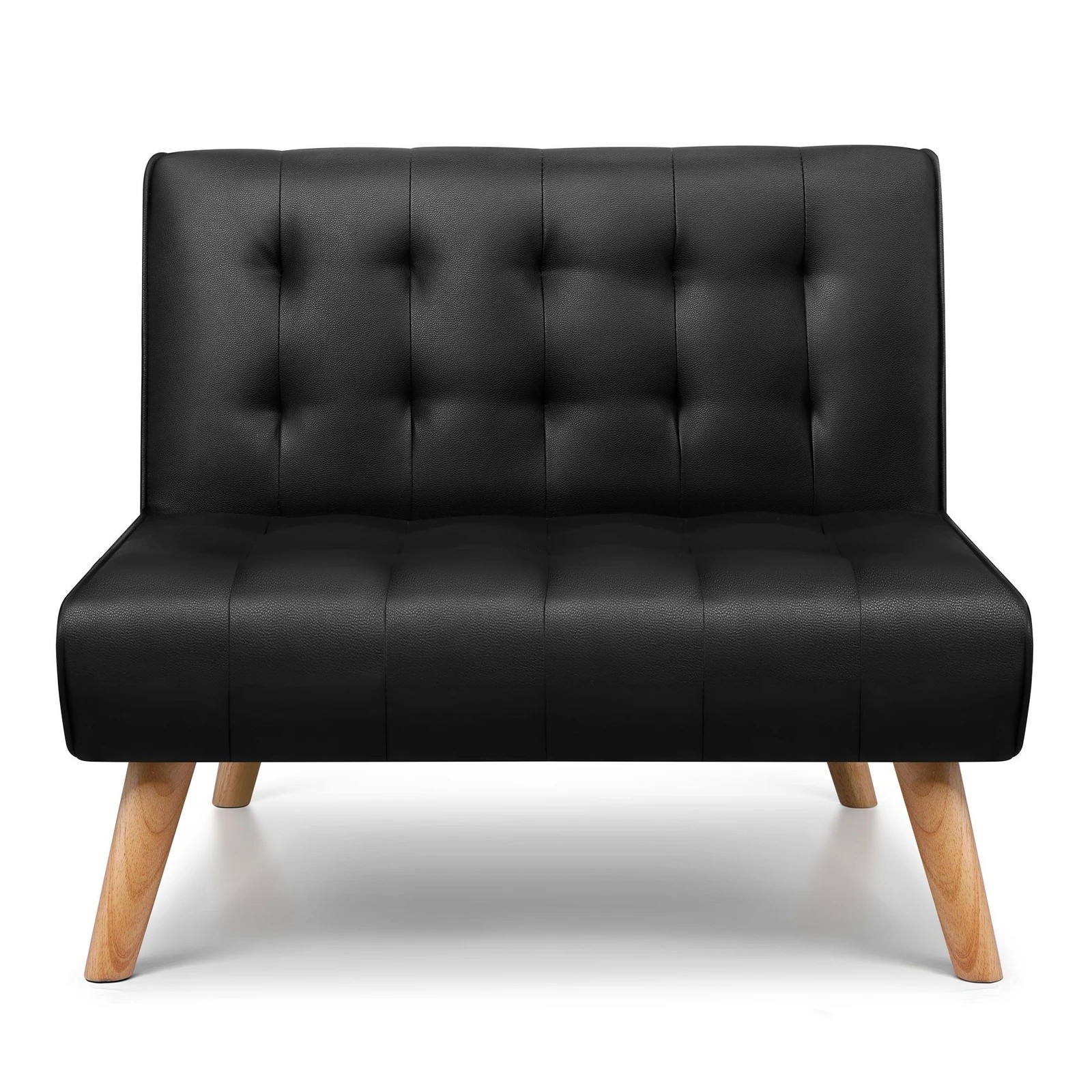 9 Alfordson Sofa Bed Lounge Chair Couch Single Seater Recliner Leather - Black, 9 of 10