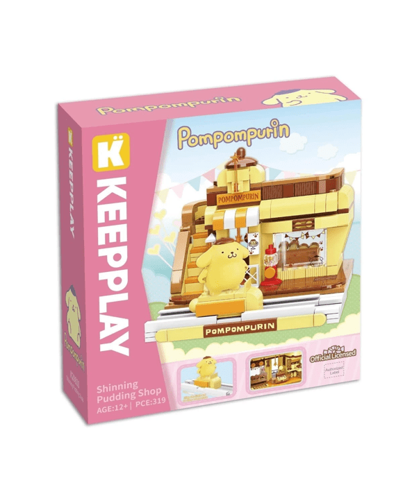 319 Piece Keepplay Hello Kitty Pompompurin Shinning Pudding Shop Playset