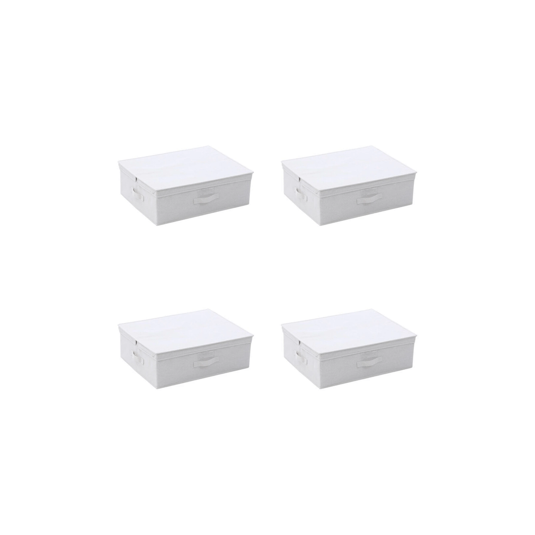1 Boxsweden Kloset Linen Storage Underbed Box 4 Pack 55x44x18cm With Lid
 - plain, 1 of 6
