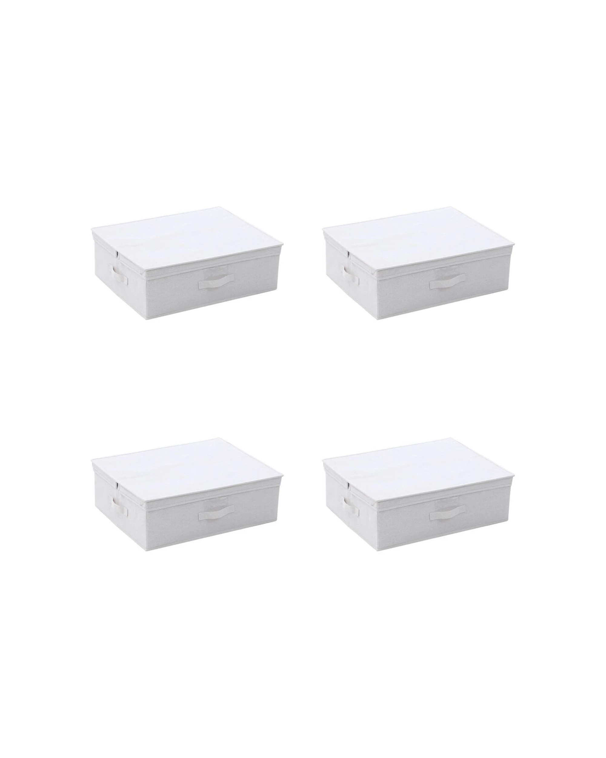 1 Boxsweden Kloset Linen Storage Underbed Box 4 Pack 55x44x18cm With Lid
 - plain, 1 of 6