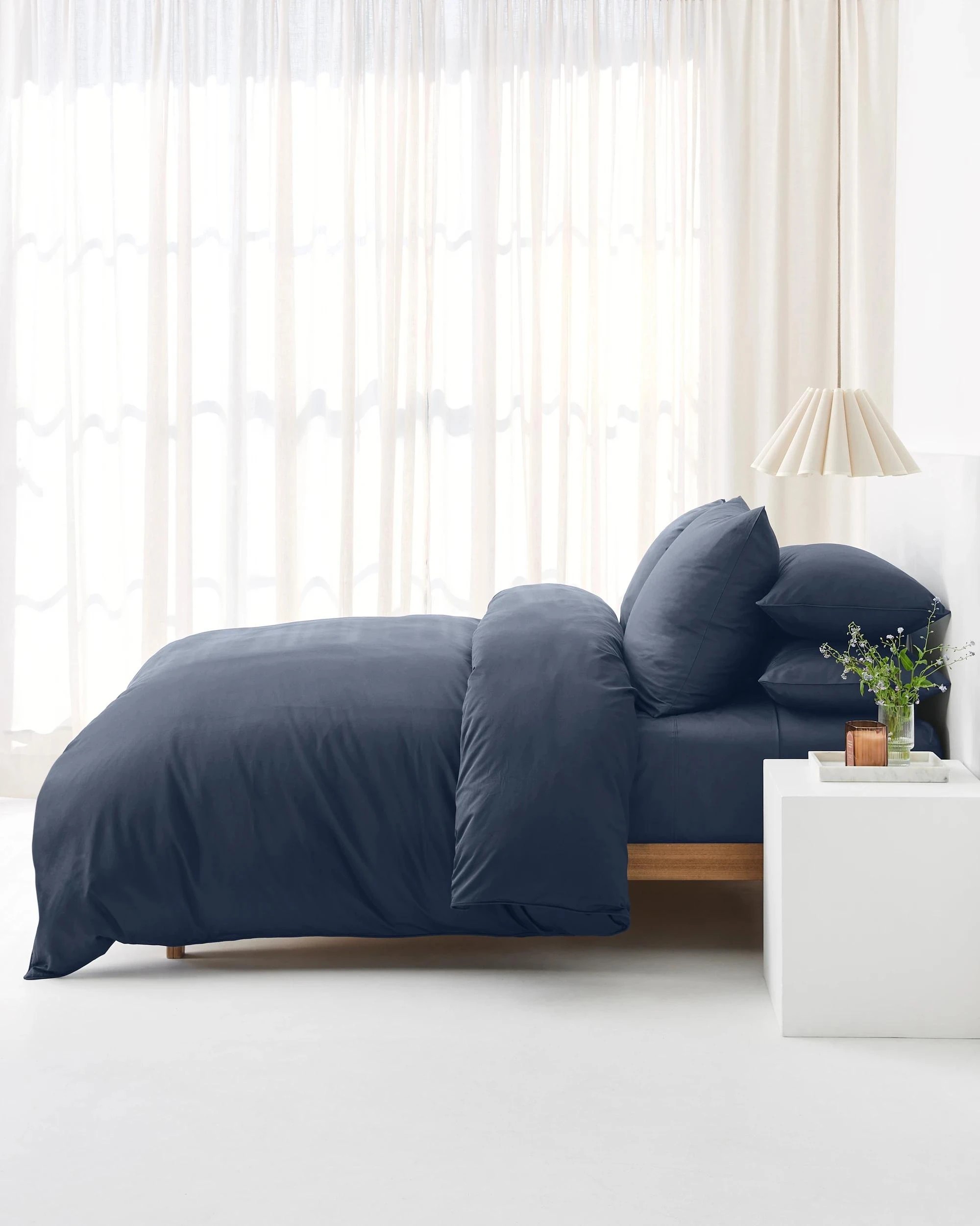 2 Target Eden Luxury Egyptian Cotton Quilt Cover Set - Super King Bed - Blue, 2 of 8