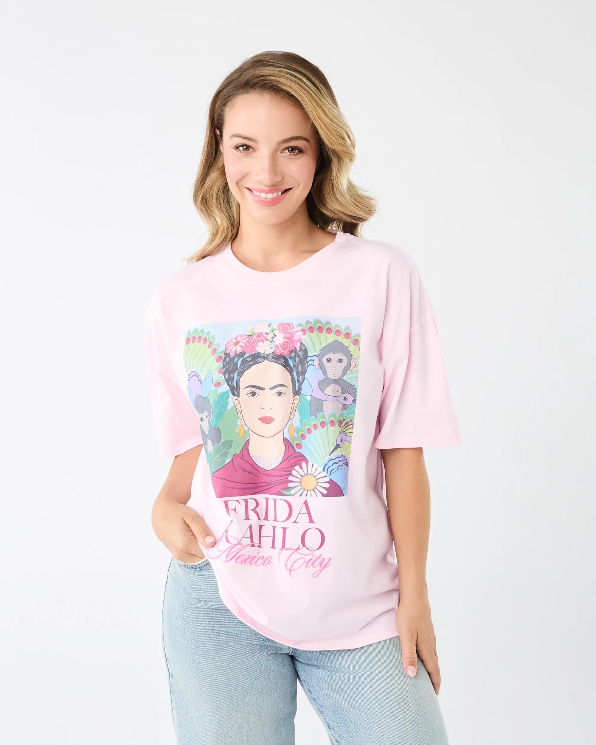 1 Short Sleeve Frida Kahlo License T-shirt Fridakahlo, 1 of 6