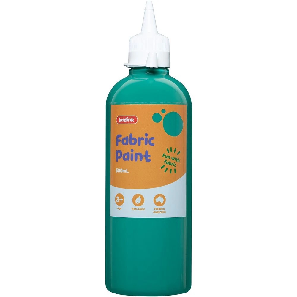 1 Kadink Fabric Paint 500mL Green, 1 of 3