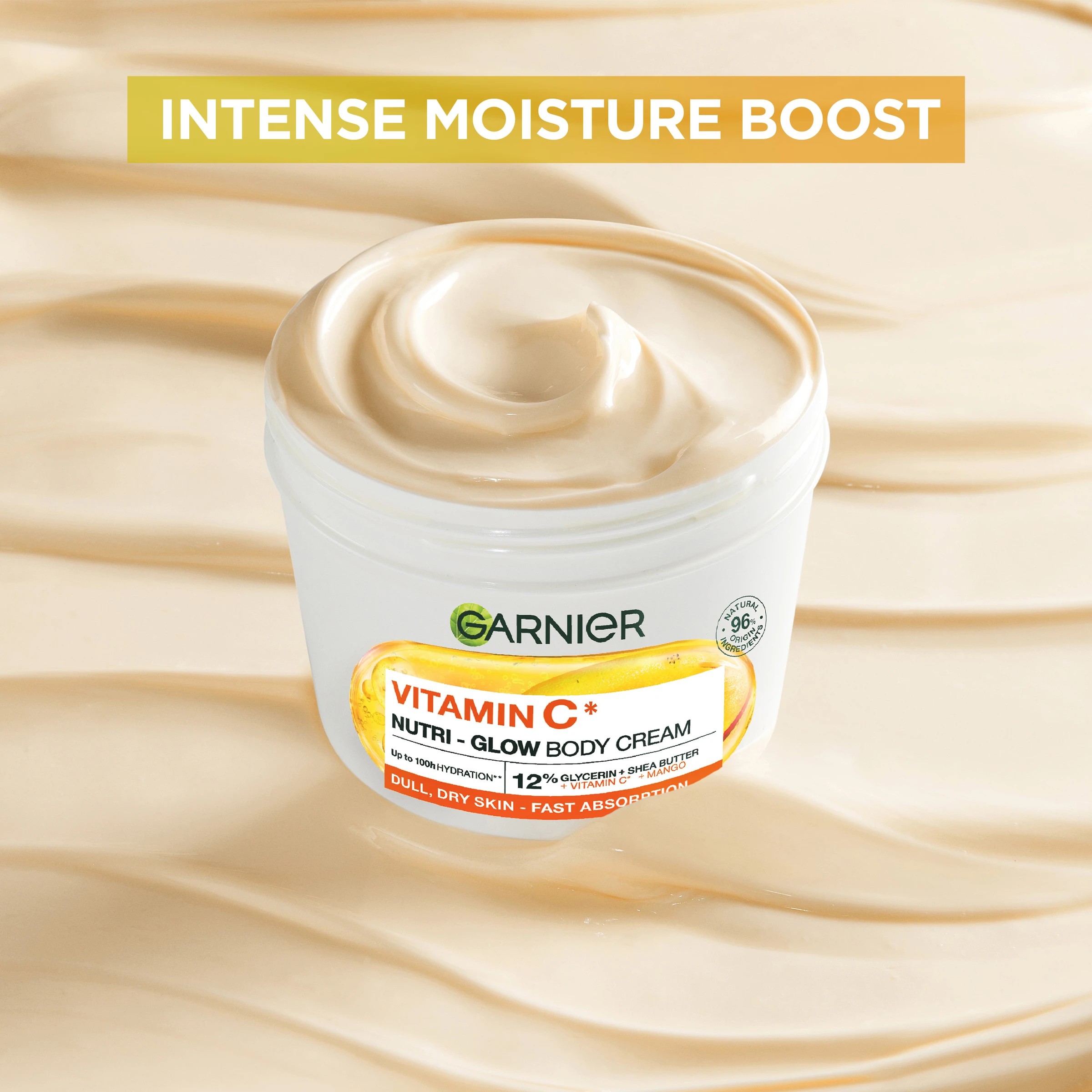 6 Garnier Body Superfood 48H Nutri-Glow Cream 380ml - Mango and Vitamin C, 6 of 8
