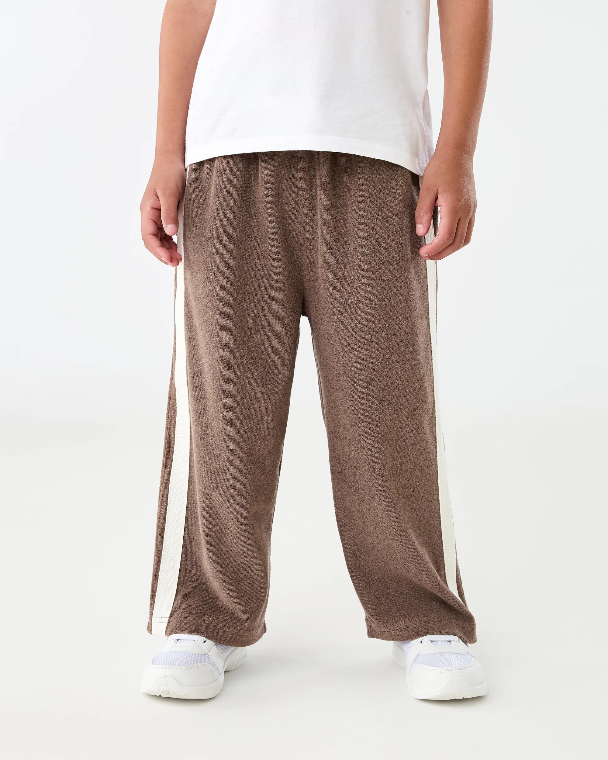 1 Terry Towelling Trackpants MLKY BRWN, 1 of 7
