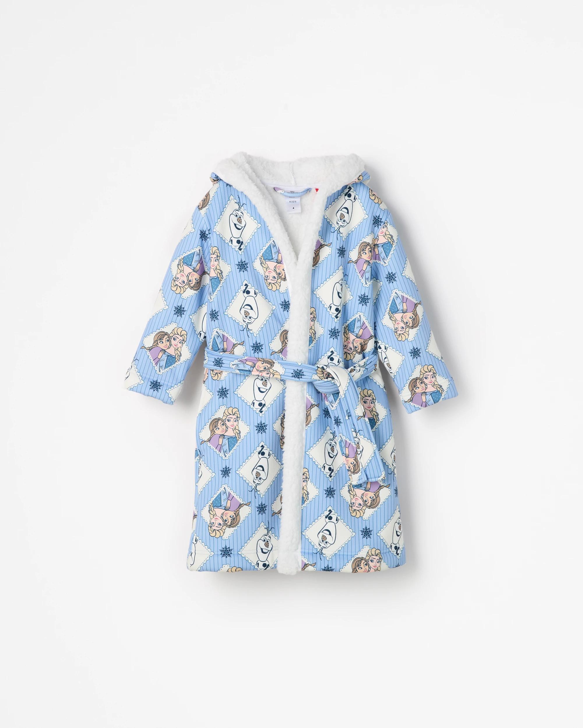 1 Disney Frozen Kids Dressing Gown BLUE, 1 of 1
