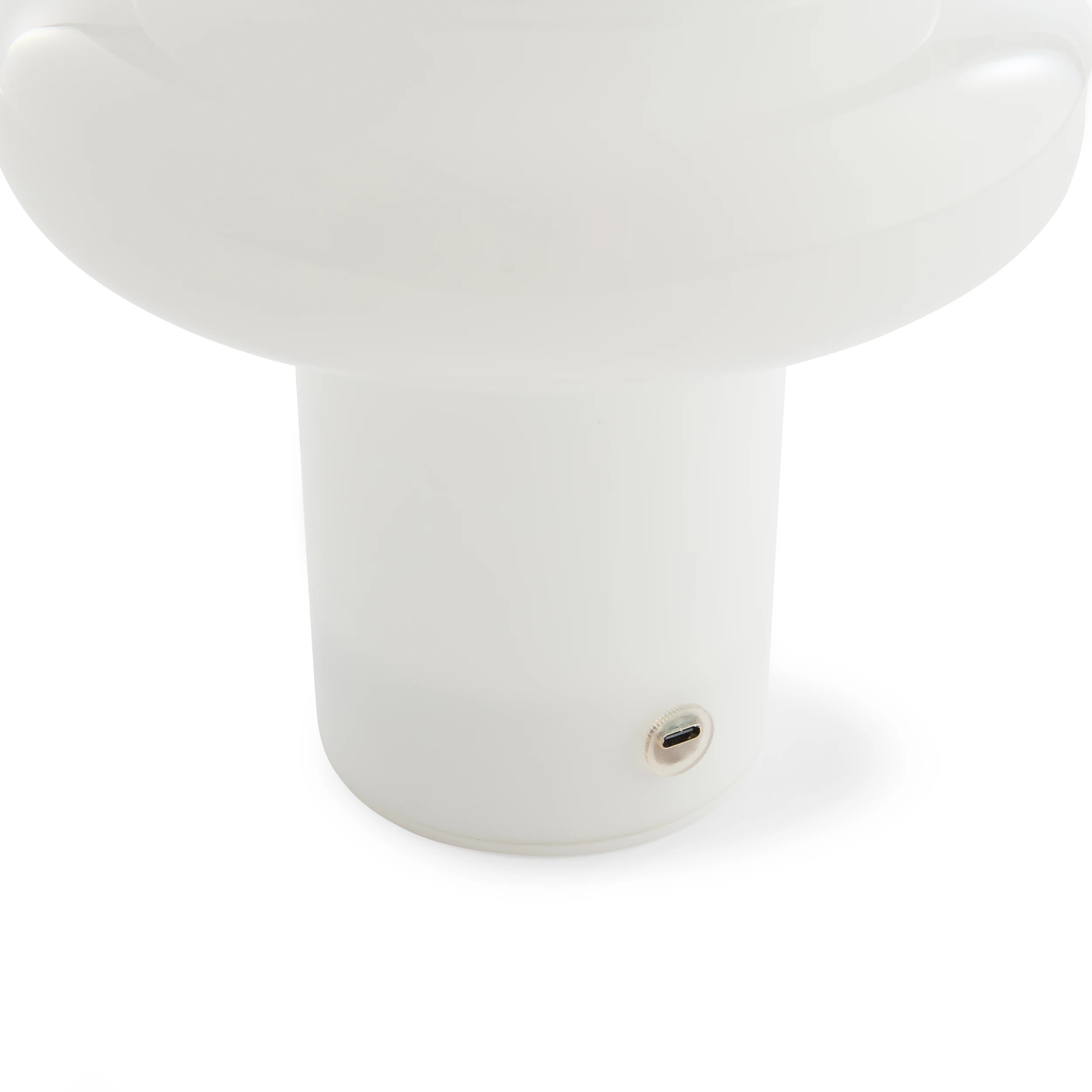 5 Oslo Glass Portable Rechargeable Lamp - White, 5 of 7
