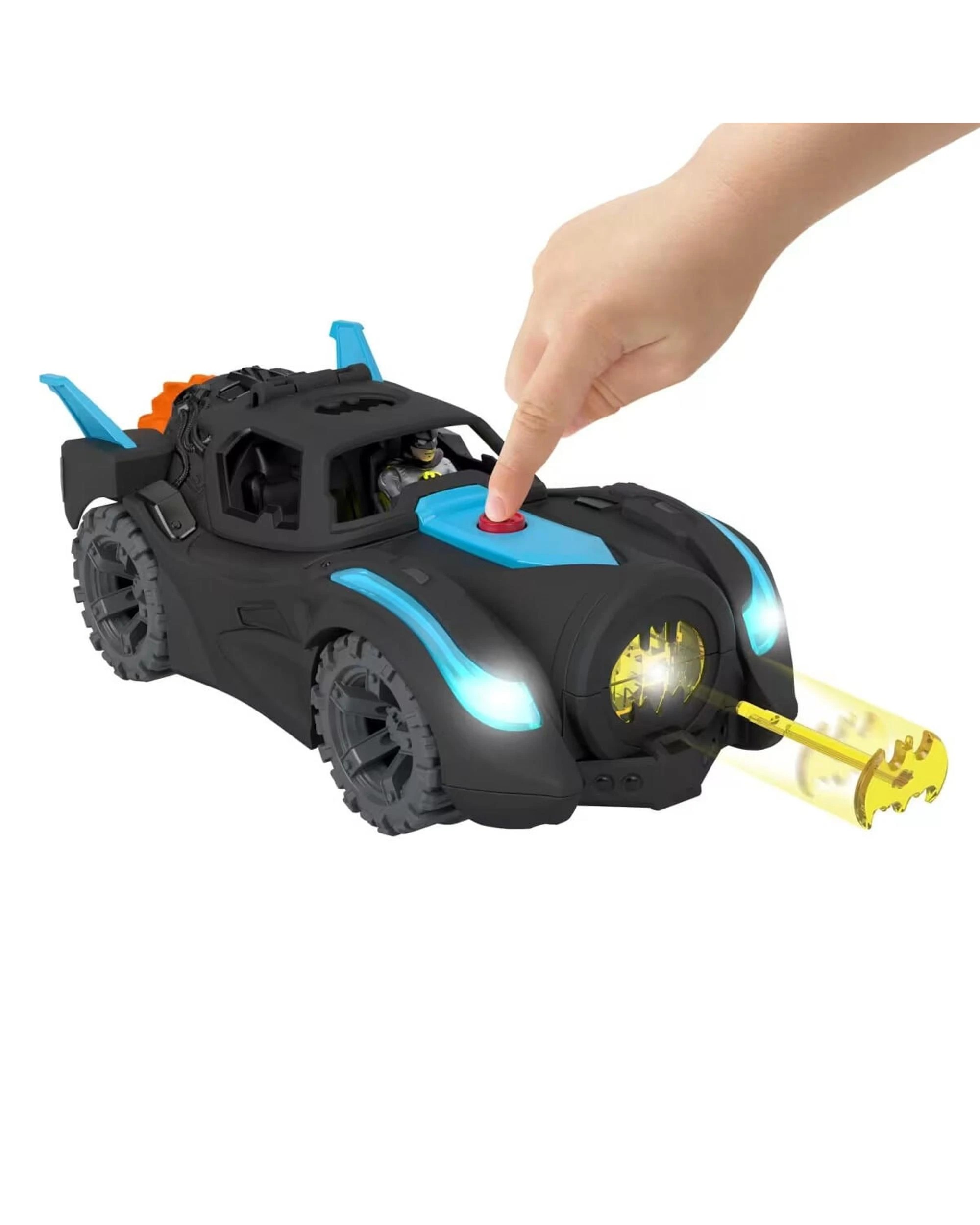 3 Fisher-Price Imaginext DC Super Friends Lights and Sounds Batmobile, 3 of 6