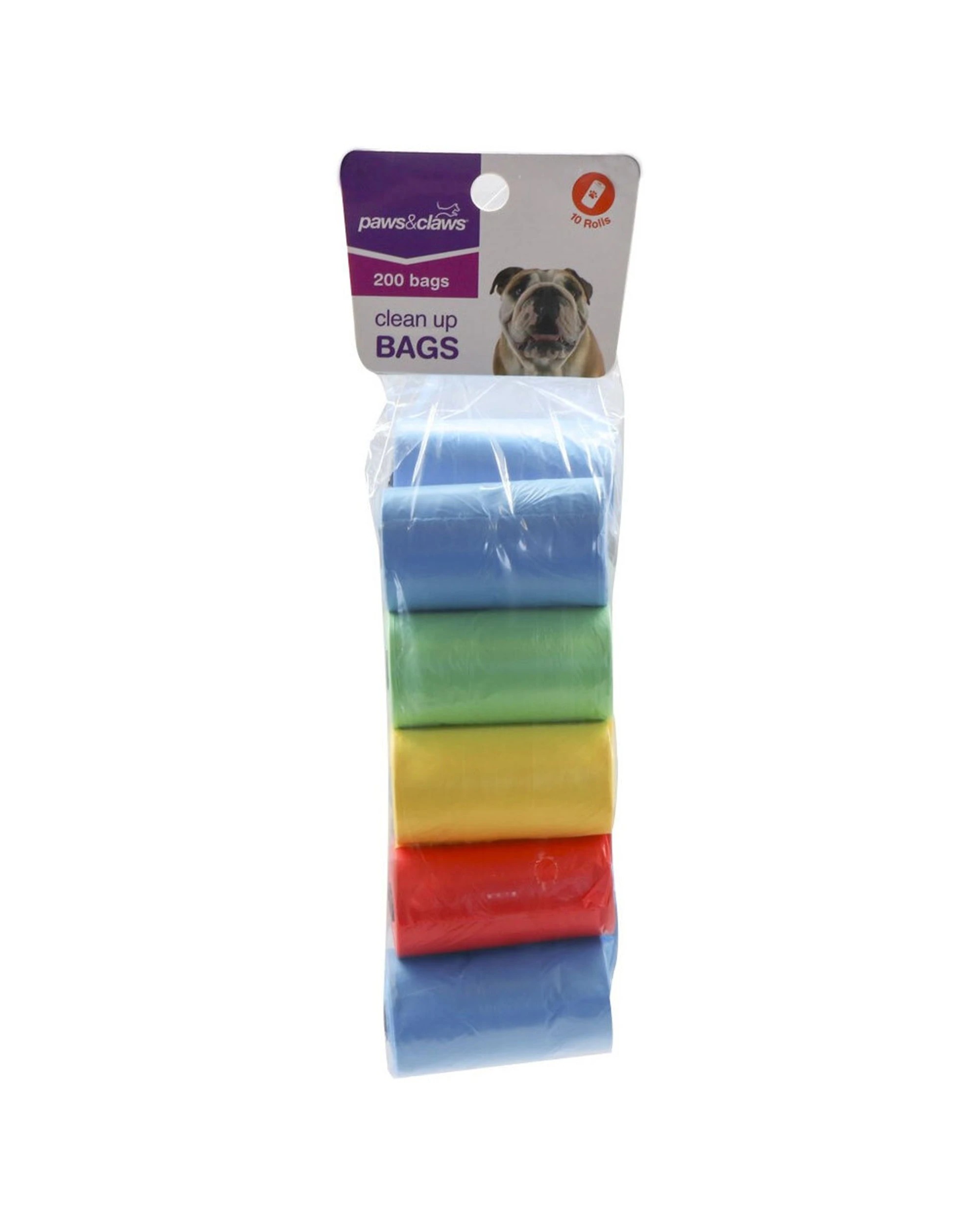 3 200pc Paws & Claws Doggy Clean Up Bags Garbage Poop Bag Pet Dog Waste Storage
 - Multi, 3 of 3