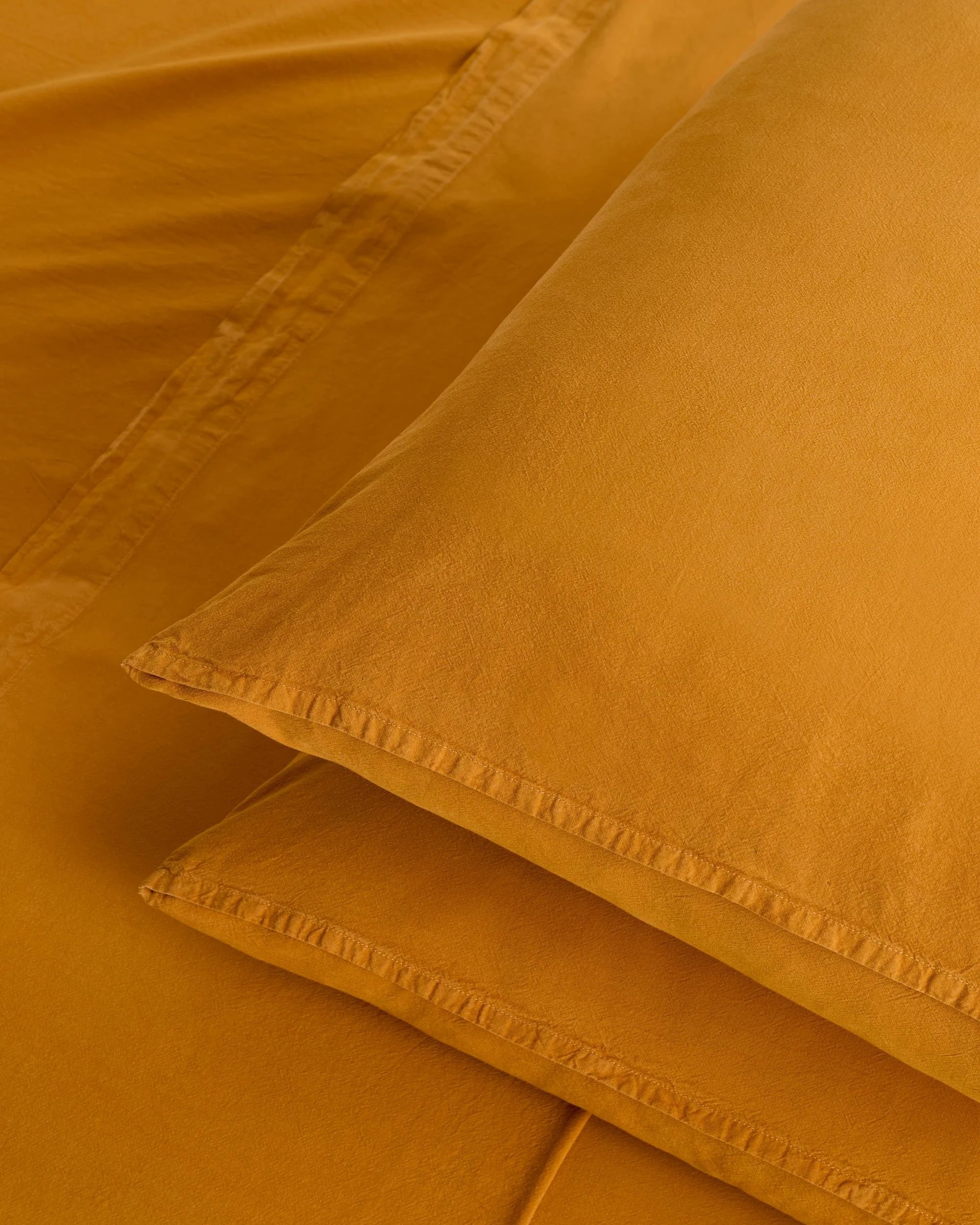 2 Arlo Cotton Stonewash Sheet Set - Queen Bed - Yellow, 2 of 3