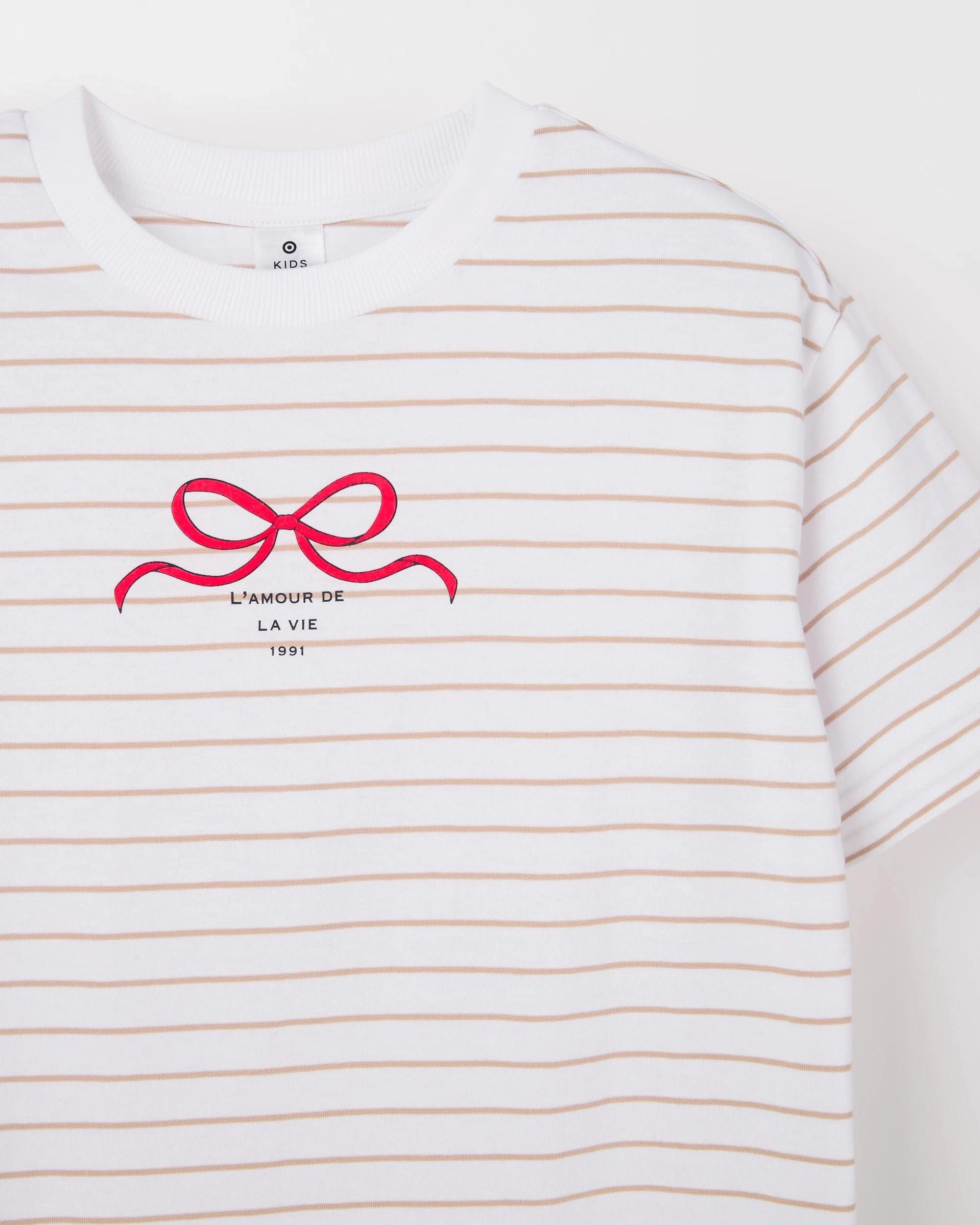 2 Target Kids Australian Cotton Longline Print T-Shirt STRIPE, 2 of 2