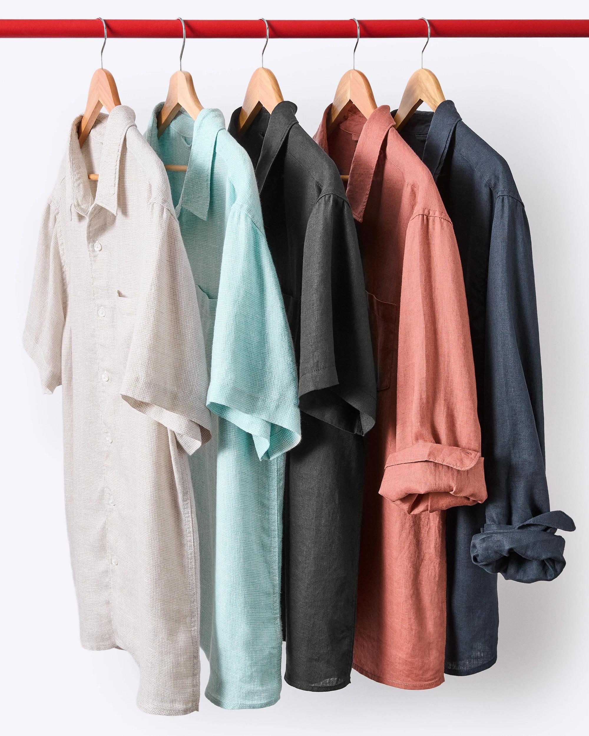 7 Target European Linen Short Sleeve Shirt BLACK, 7 of 7