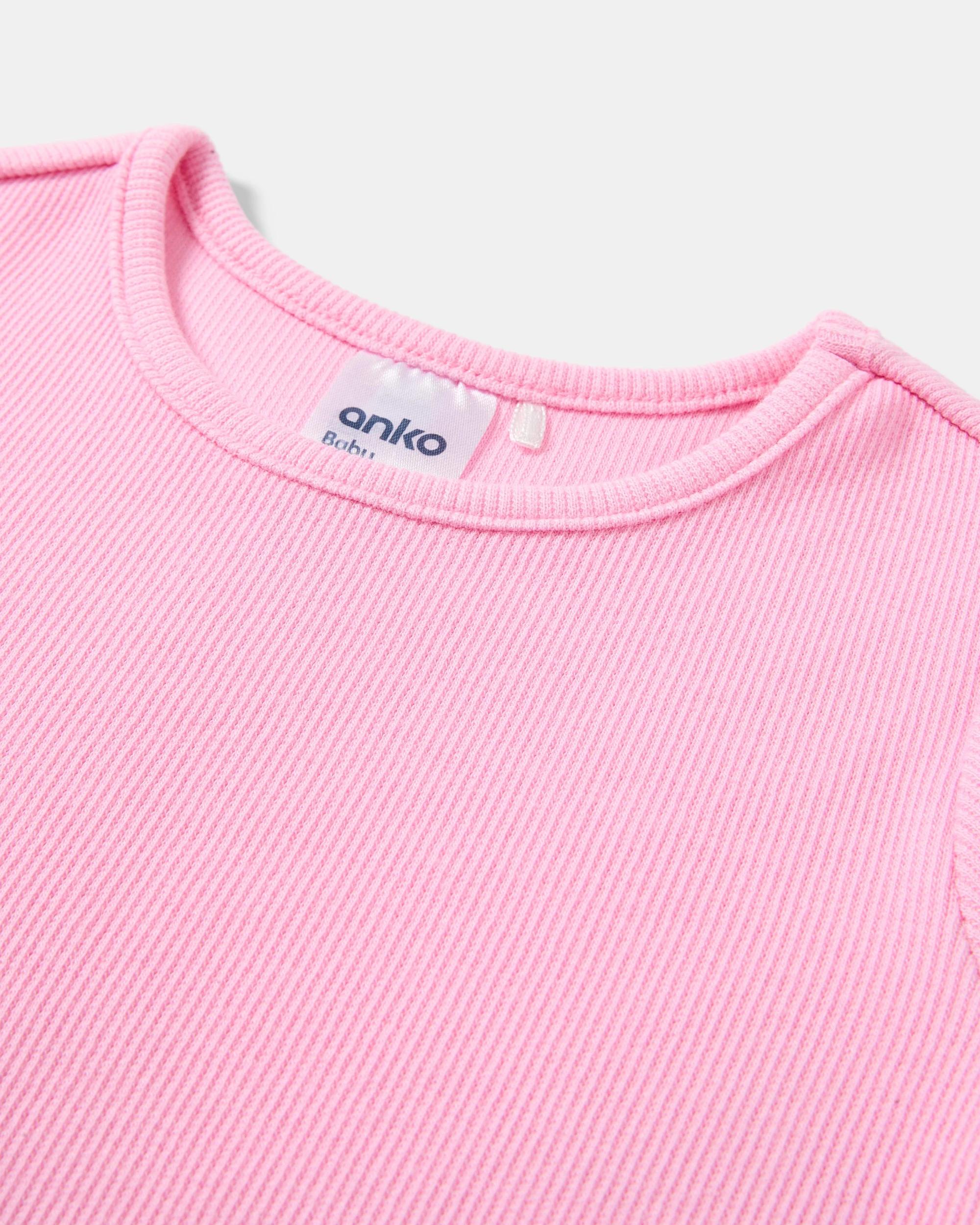 8 3 Pack Short Sleeve Ribbed T-shirt Hello Plp, 8 of 8
