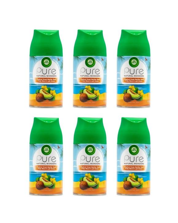 Air Wick 6PK Freshmatic Refill Tropical Great Barrier Reef Fruity Blend 159 - Green