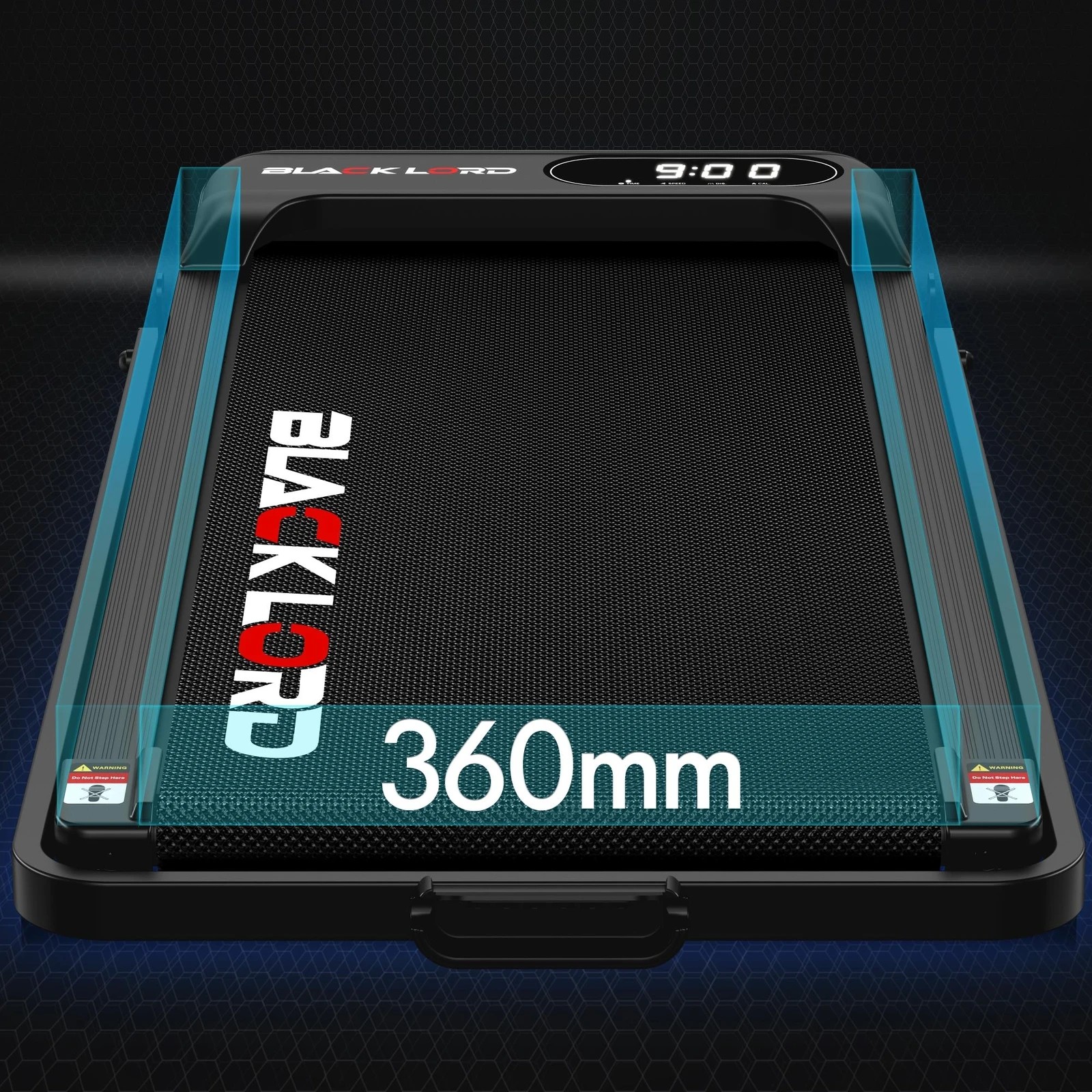 8 Black Lord Treadmill Electric Walking Pad Folding Incline Magnetic Remote - Black, 8 of 10