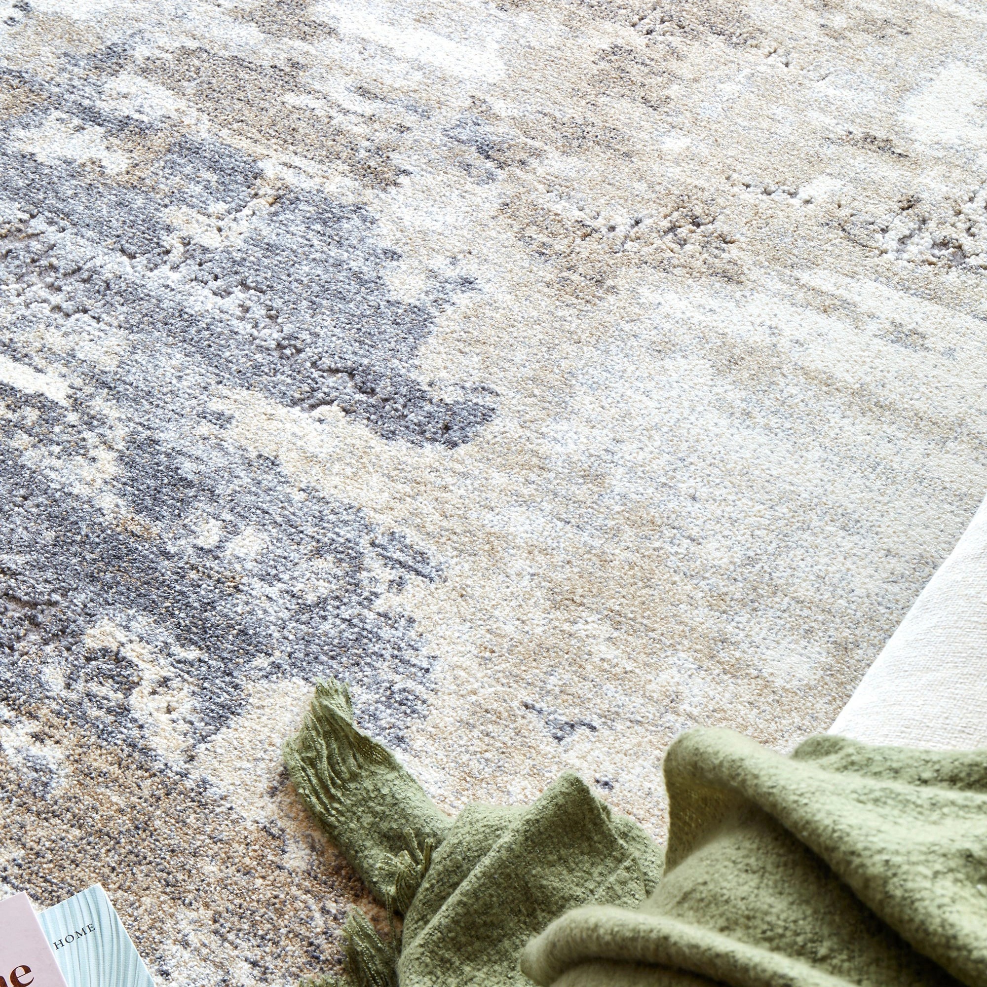 3 Common Ground Rugs Breezewood 99 290x200cm - Large Indoor Floor Rug - White, 3 of 7