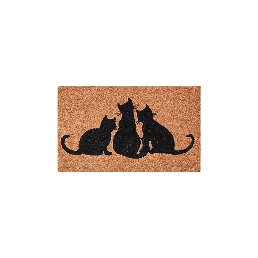 1 Solemate Latex Backed Coir Cats Design 45x75cm Slim Outdoor Stylish Doormat
 - Multi, 1 of 4