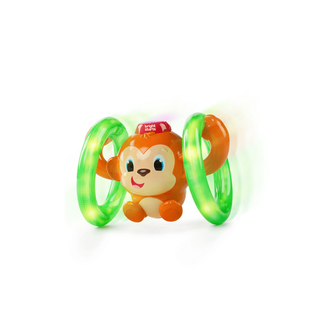 1 Bright Starts Roll And Glow Monkey Interactive Lights And Sounds Toy 6 Months - Multi, 1 of 5