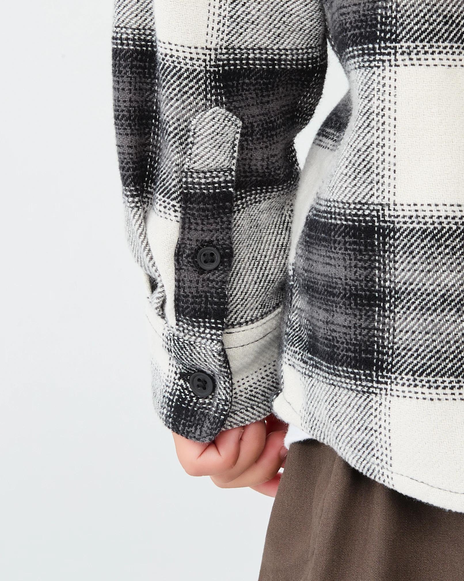 5 Yarn Dye Flannel Shirt with Hood Plaid Fd, 5 of 8