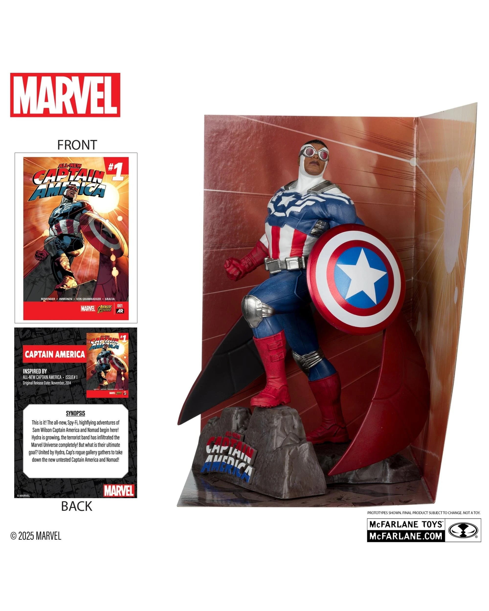 5 Marvel Collection Captain America All New Captain America #1 1:10 Scale Figure, 5 of 8