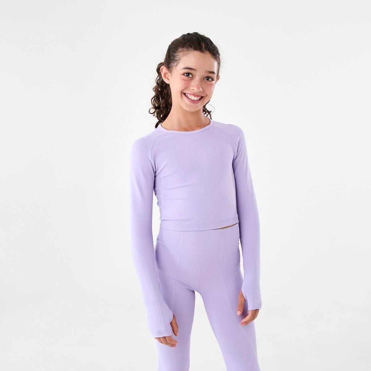 1 Active Long Sleeve Seamfree Top Ptl Purple, 1 of 9