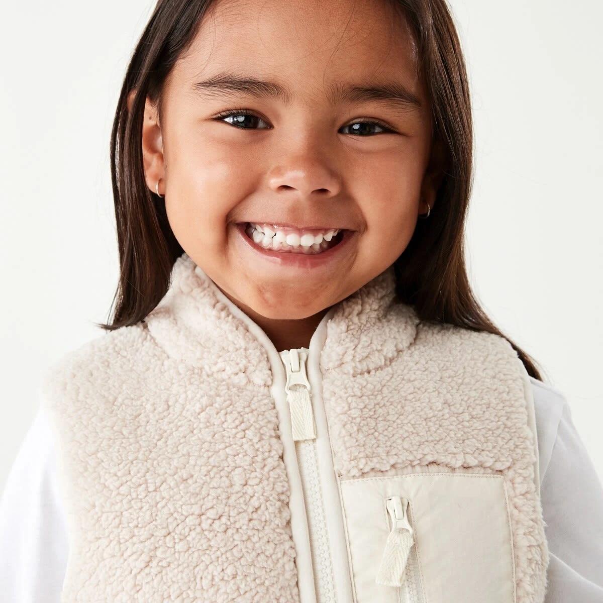 4 Teddy Vest Crm Beige, 4 of 10