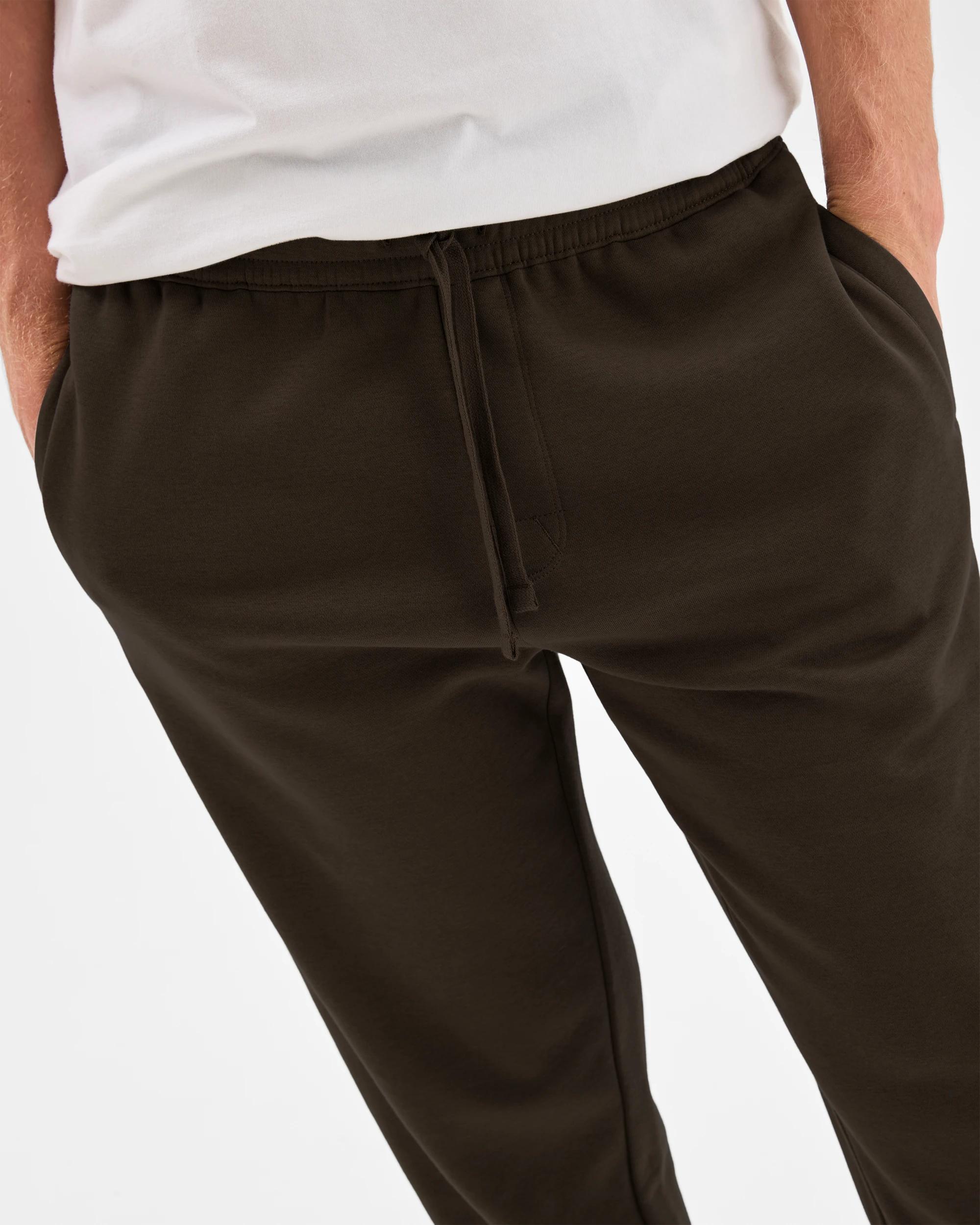 5 Target Man Australian Cotton Blend Cuffed Trackpants CHOCOLATE, 5 of 5