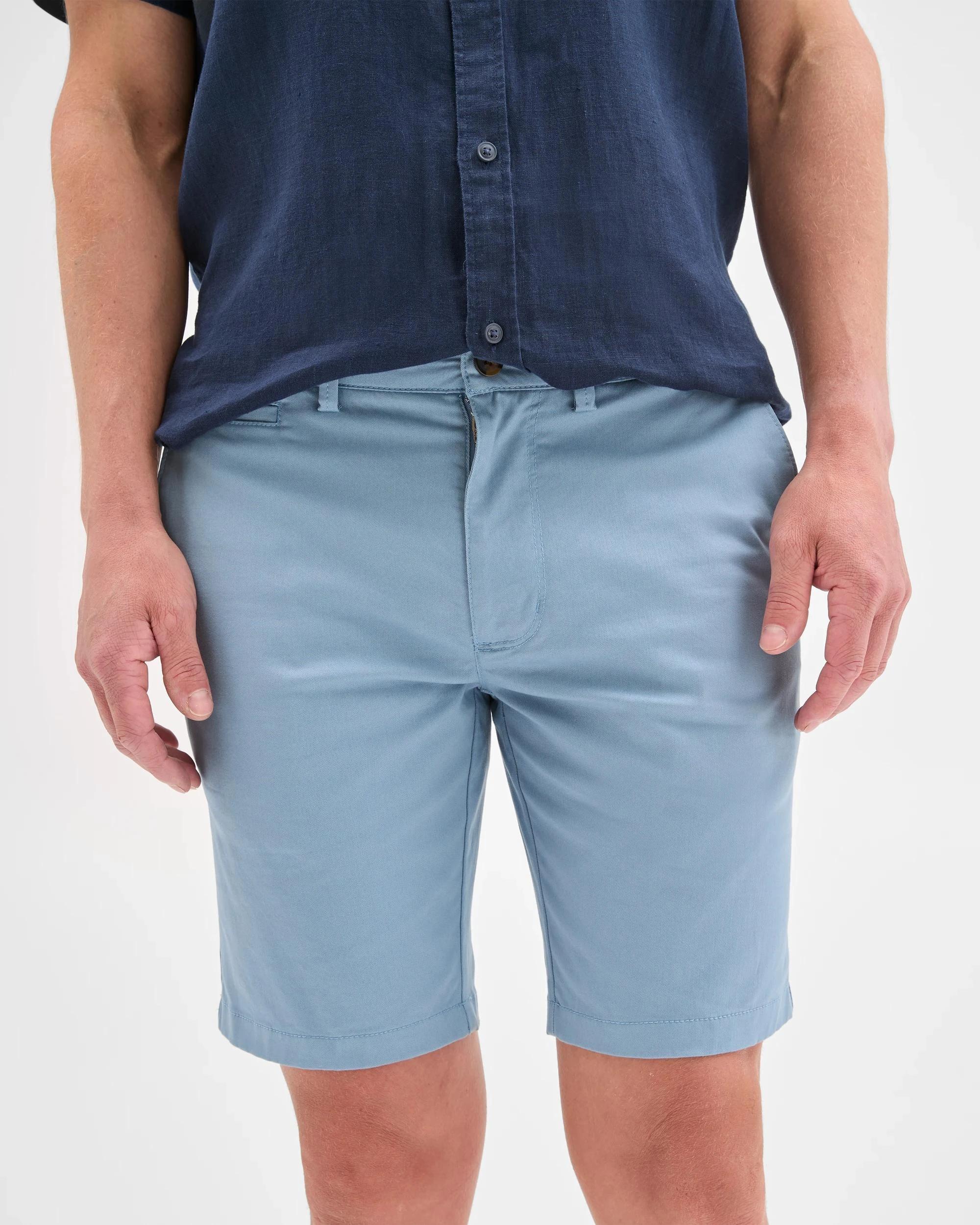 4 Target Australian Cotton Blend Slim Chino Shorts BLUE, 4 of 6